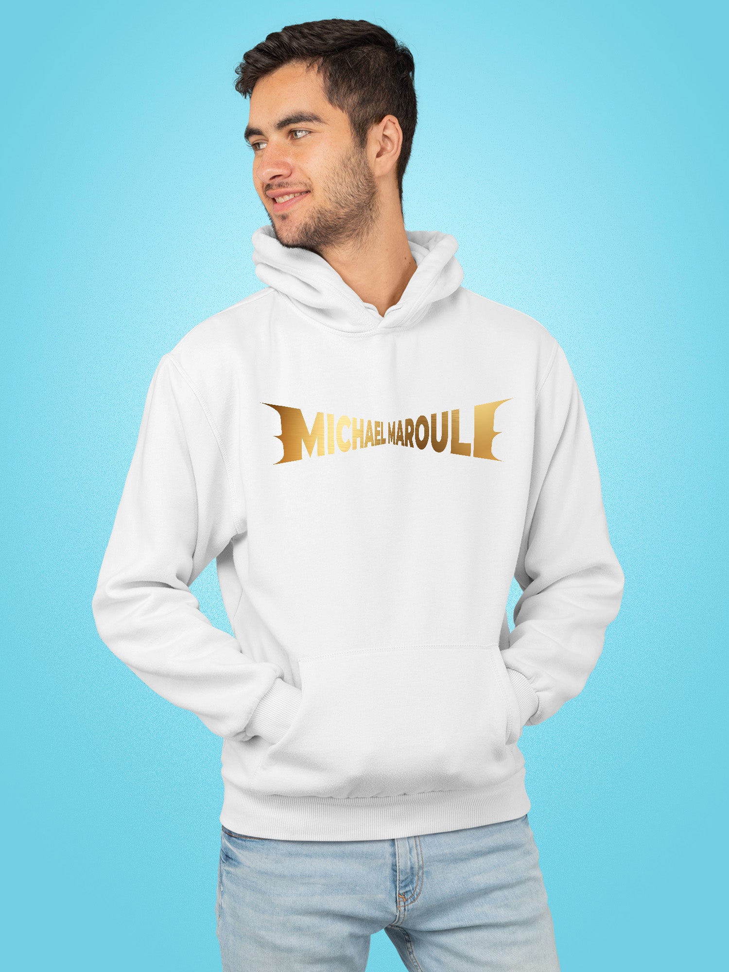 Michael Marouli - Gold Logo Hoodie