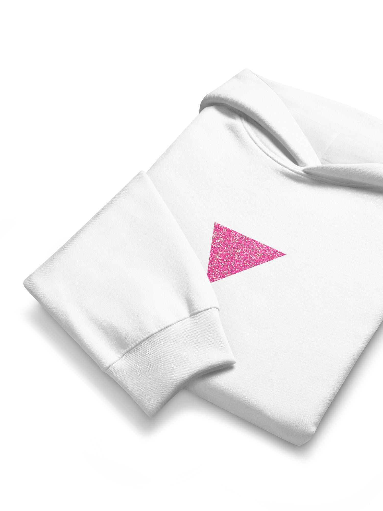 Pink Glitter Triangle Hoodie