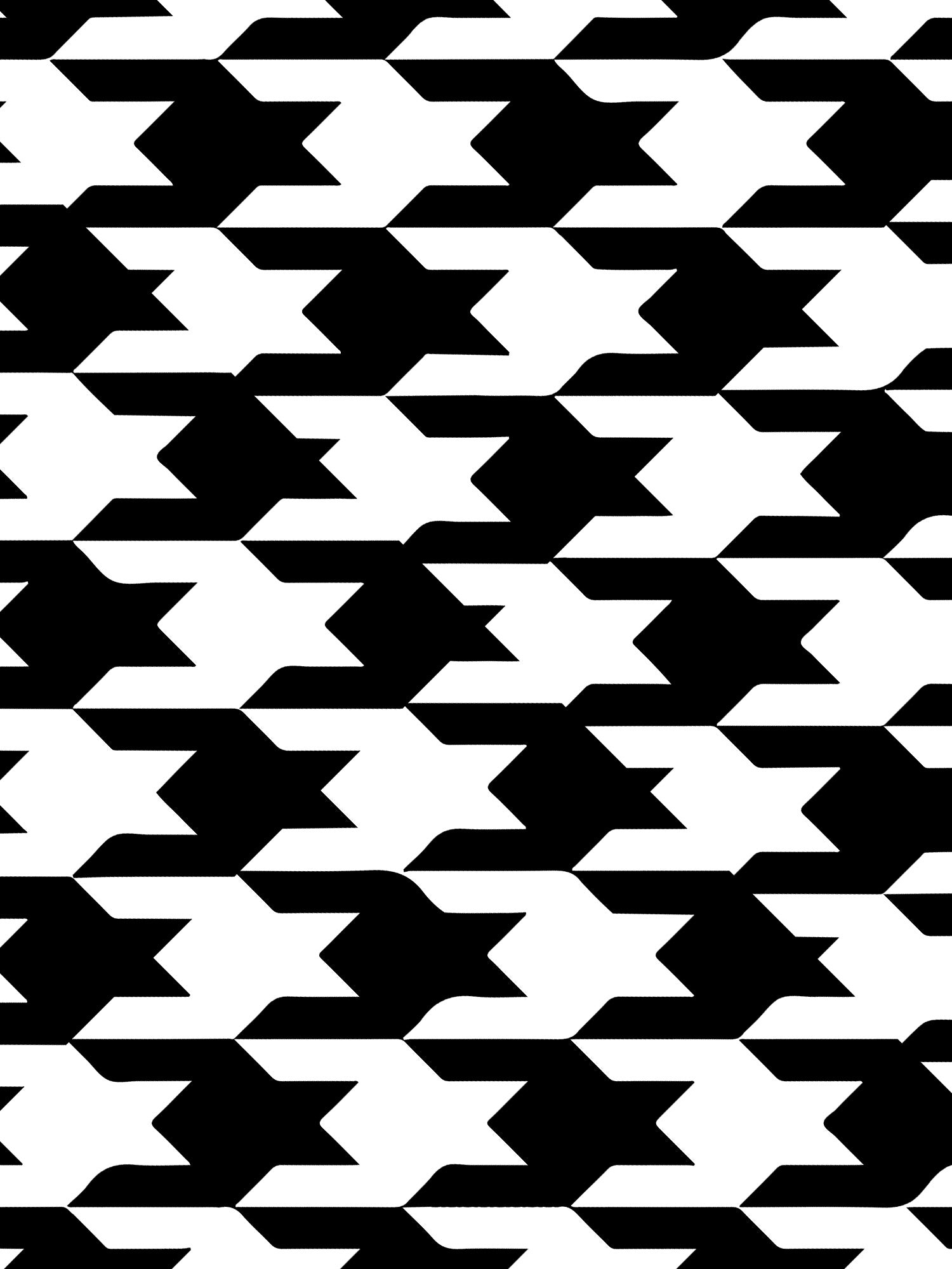 Black and white geometric pattern