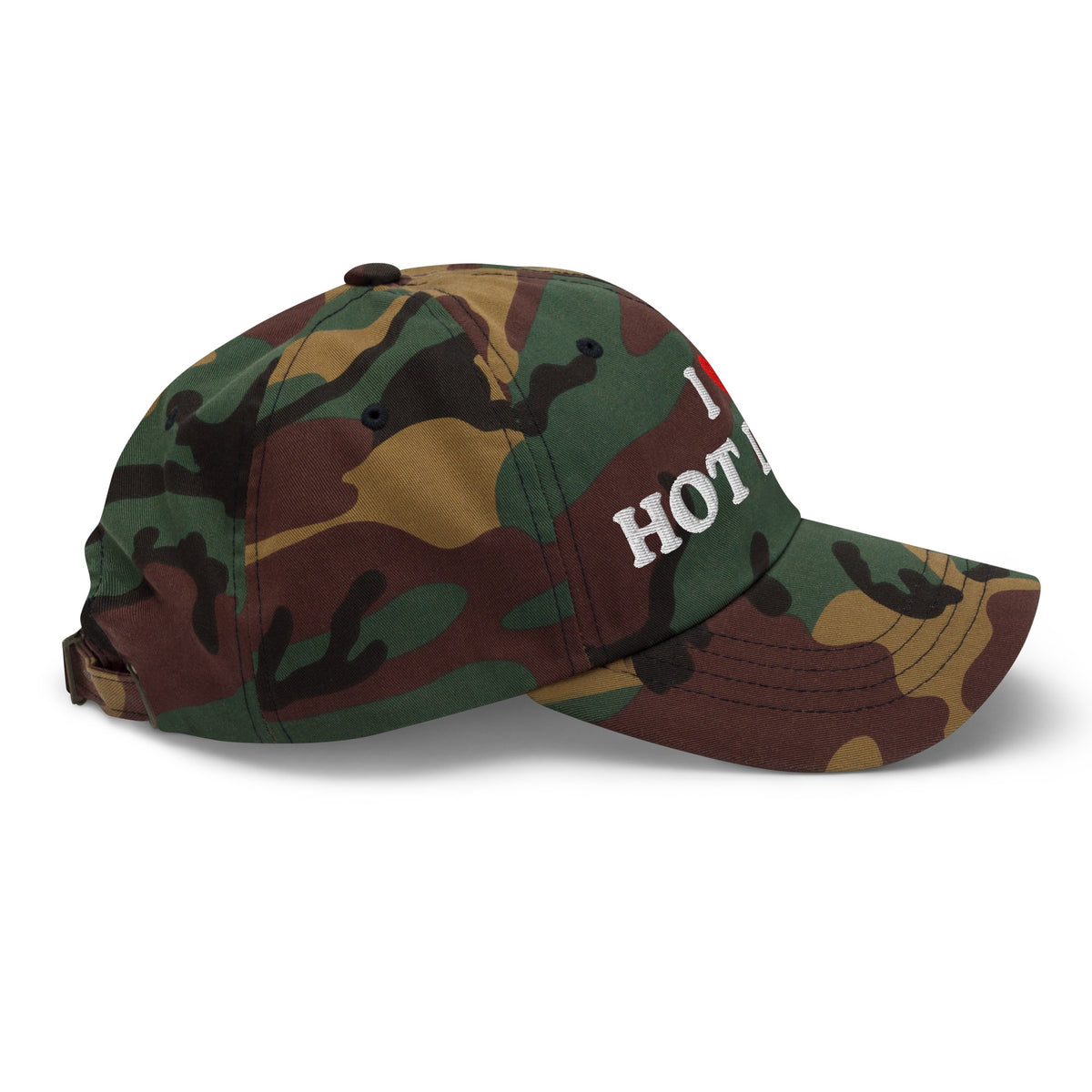 I Love Hot Dads Embroidered Dad Hat