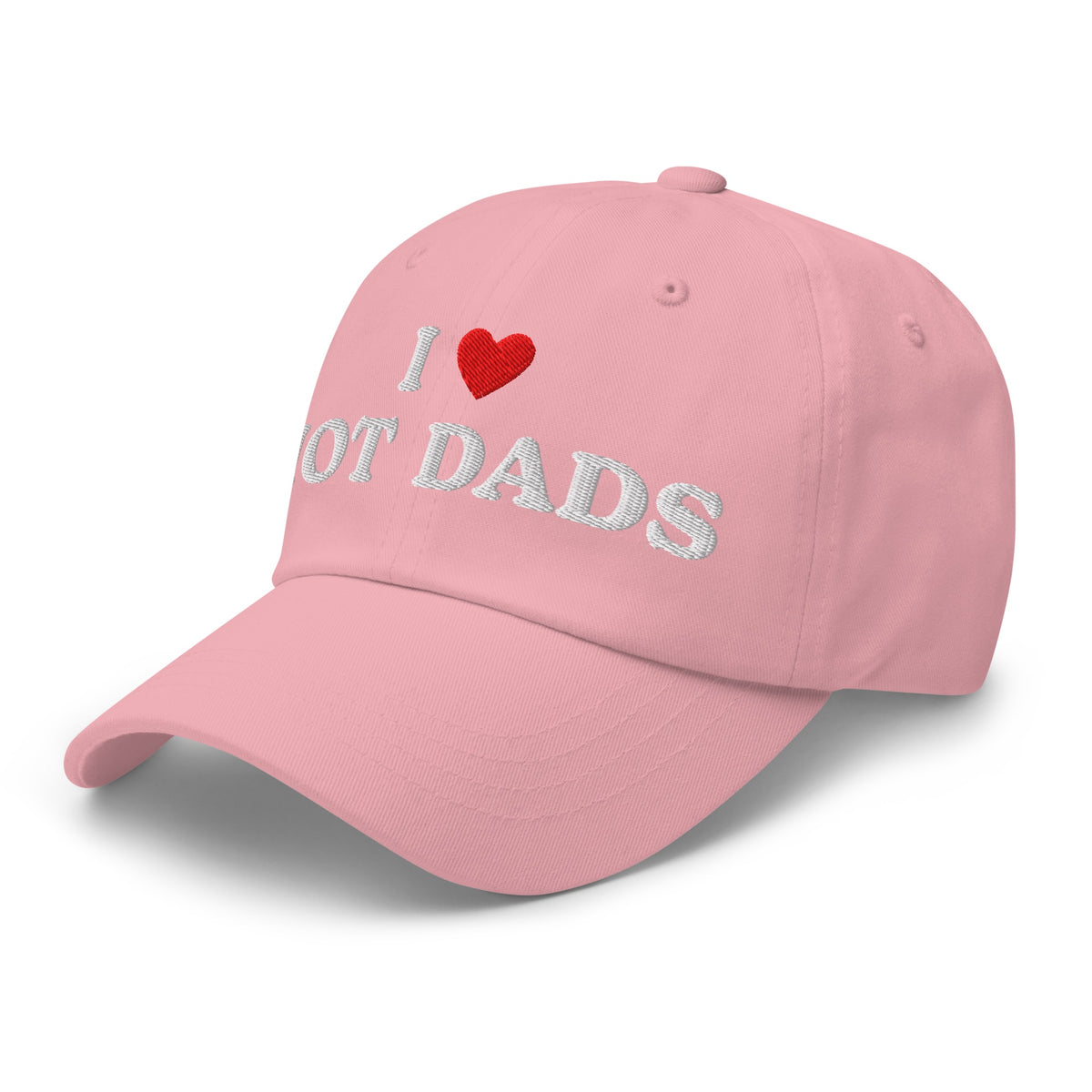 I Love Hot Dads Embroidered Dad Hat