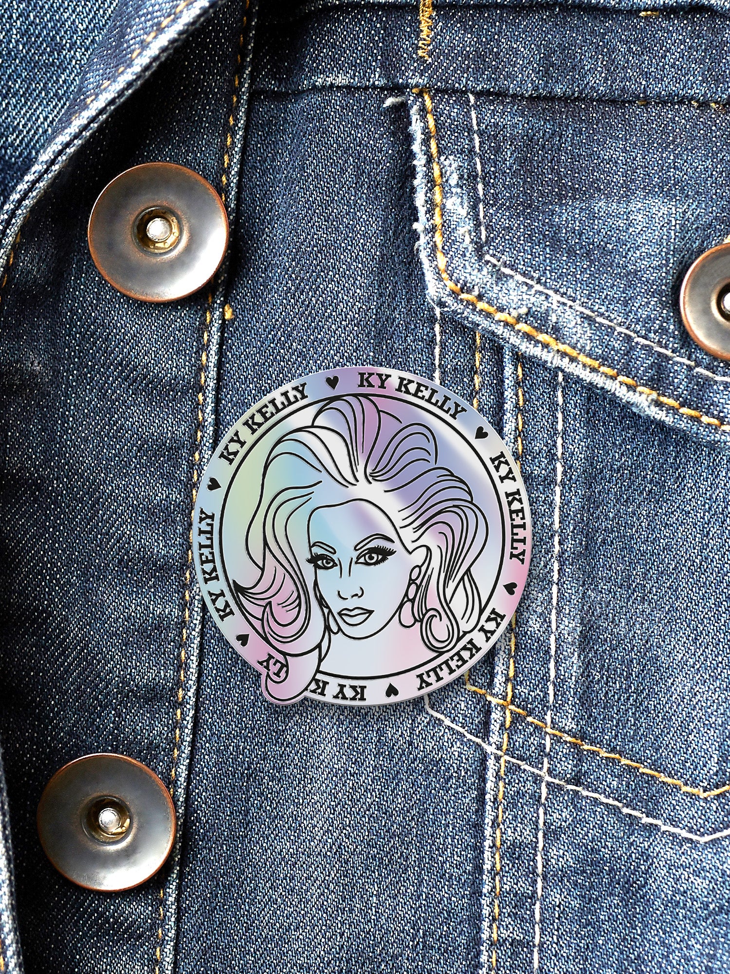 KY Kelly - Icon Enamel Pin