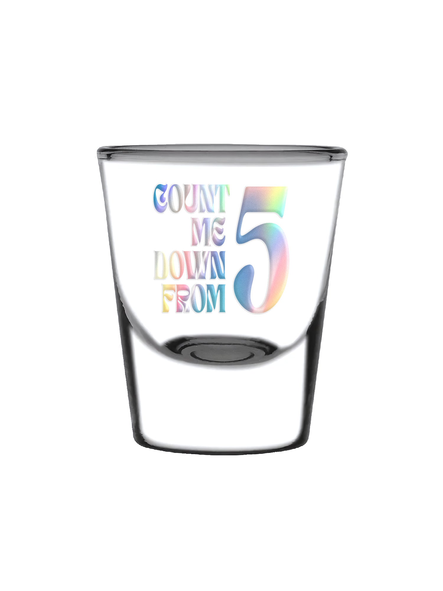 Marsha Mallow - Count Me Down From 5 Shot Glass