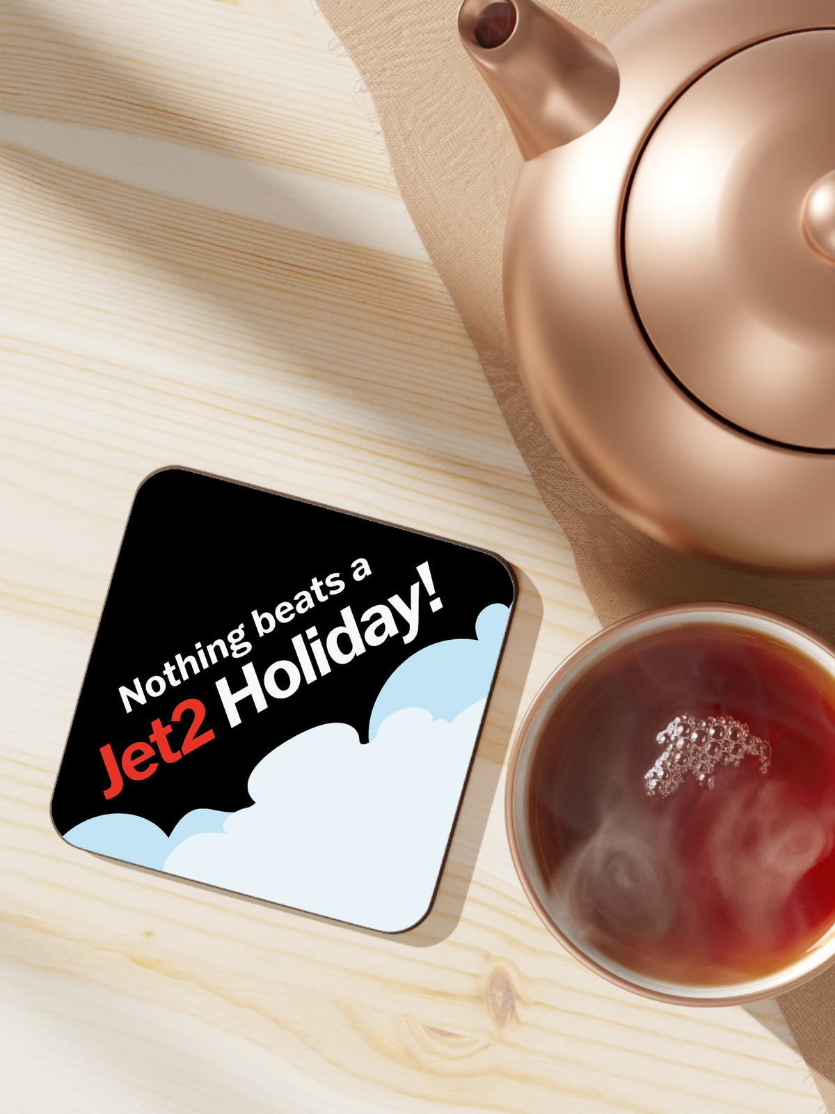 Nothing Beats a Jet 2 Holiday Coaster