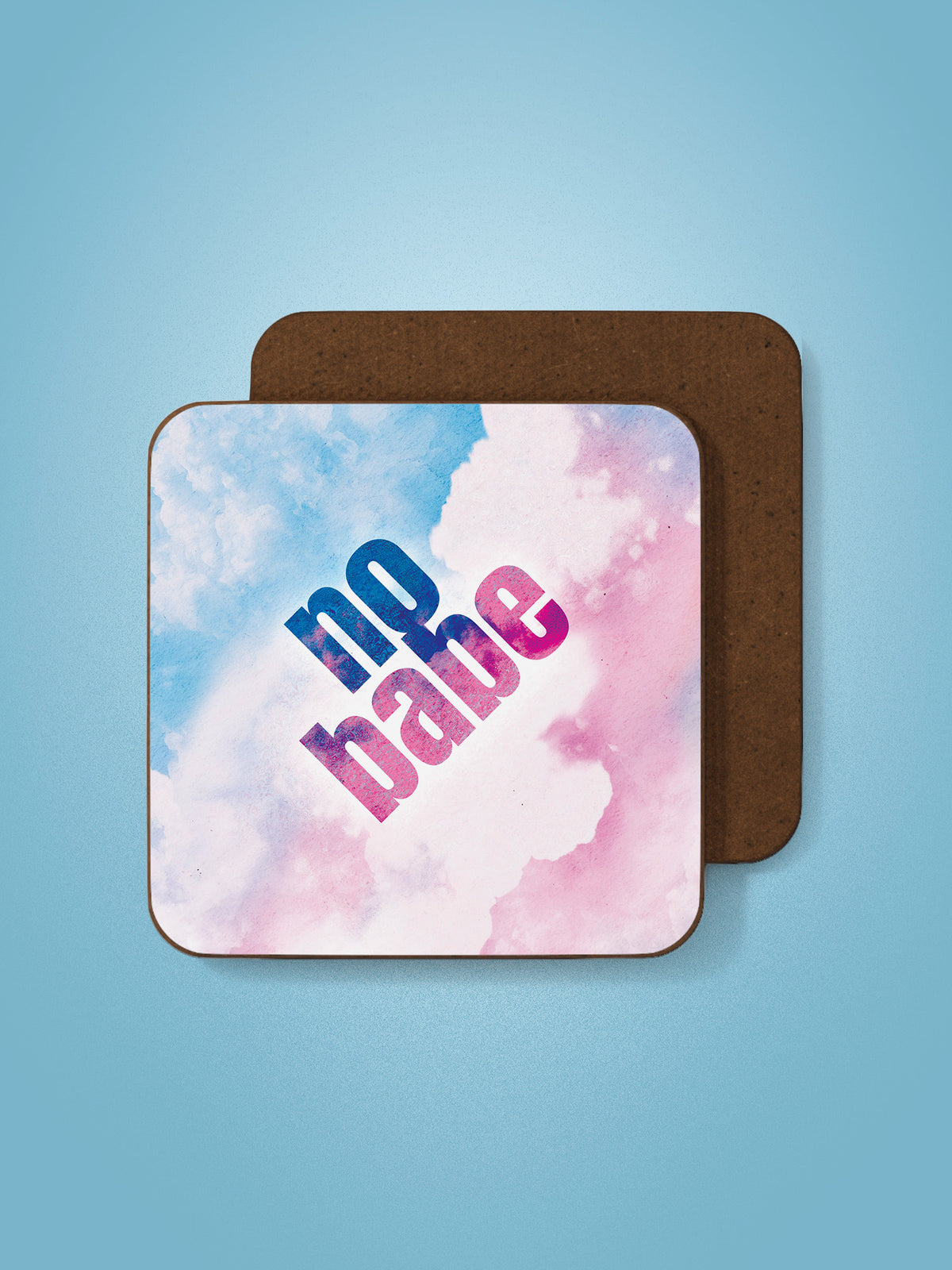 No Babe Coaster