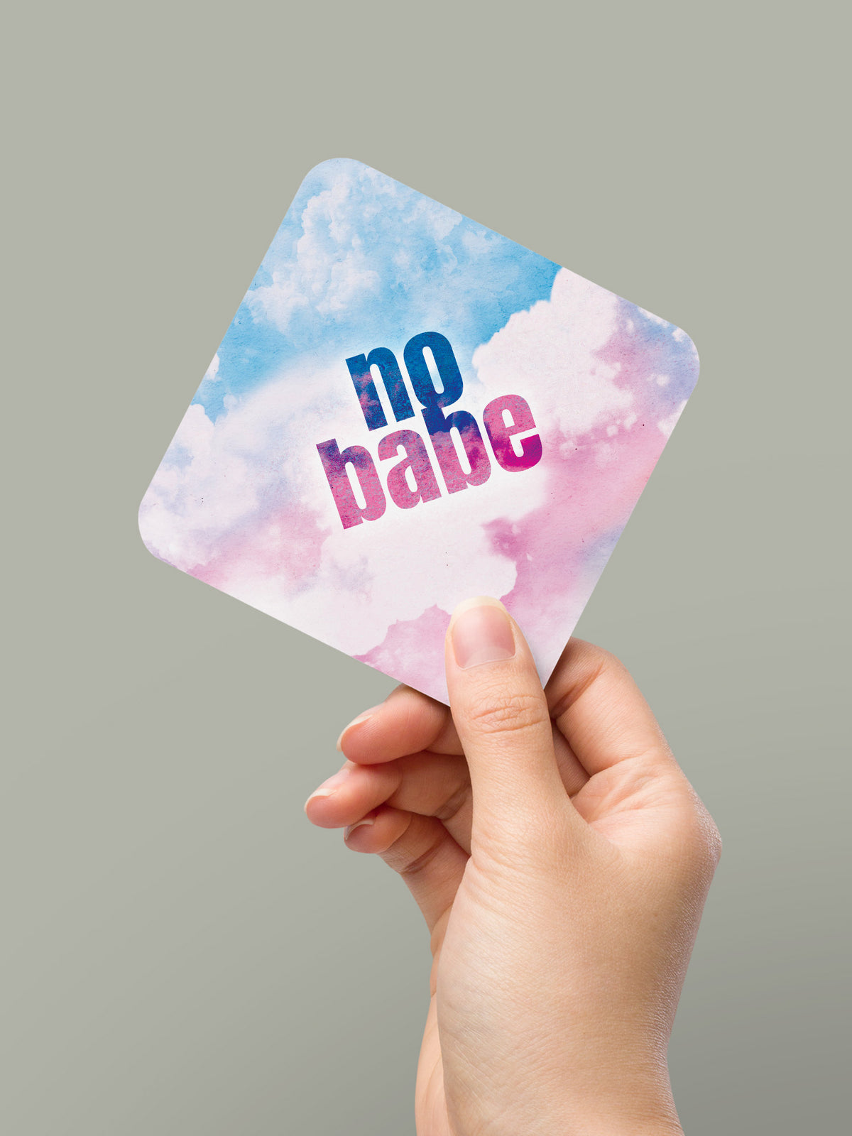 No Babe Coaster