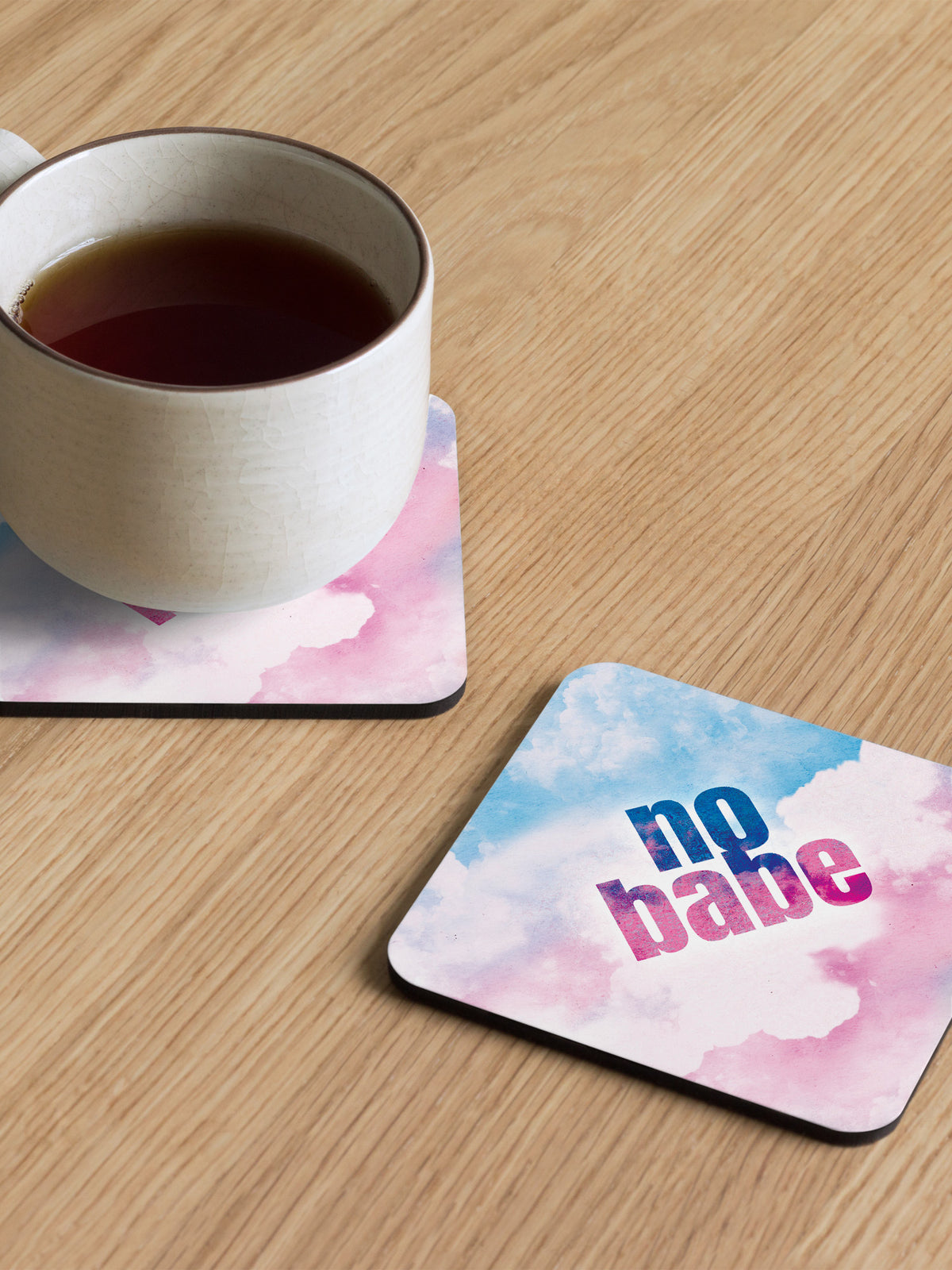No Babe Coaster