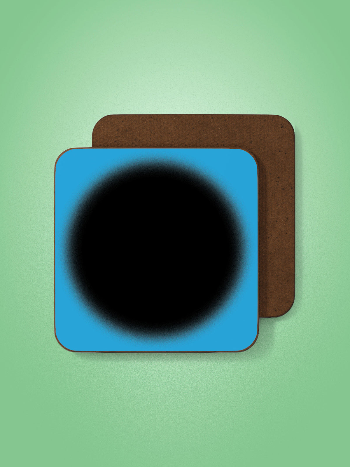 Ombre Cyan Coaster