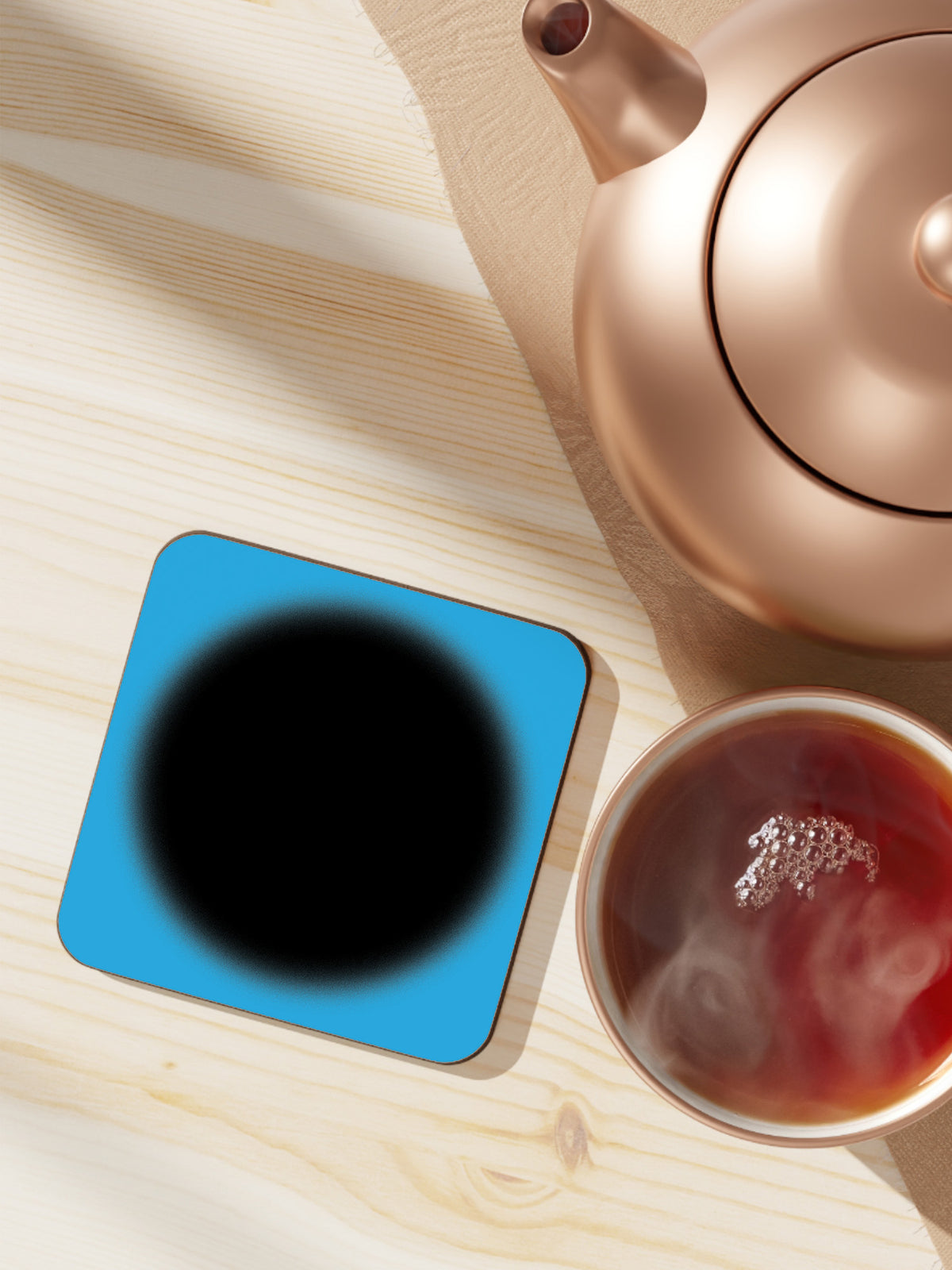 Ombre Cyan Coaster