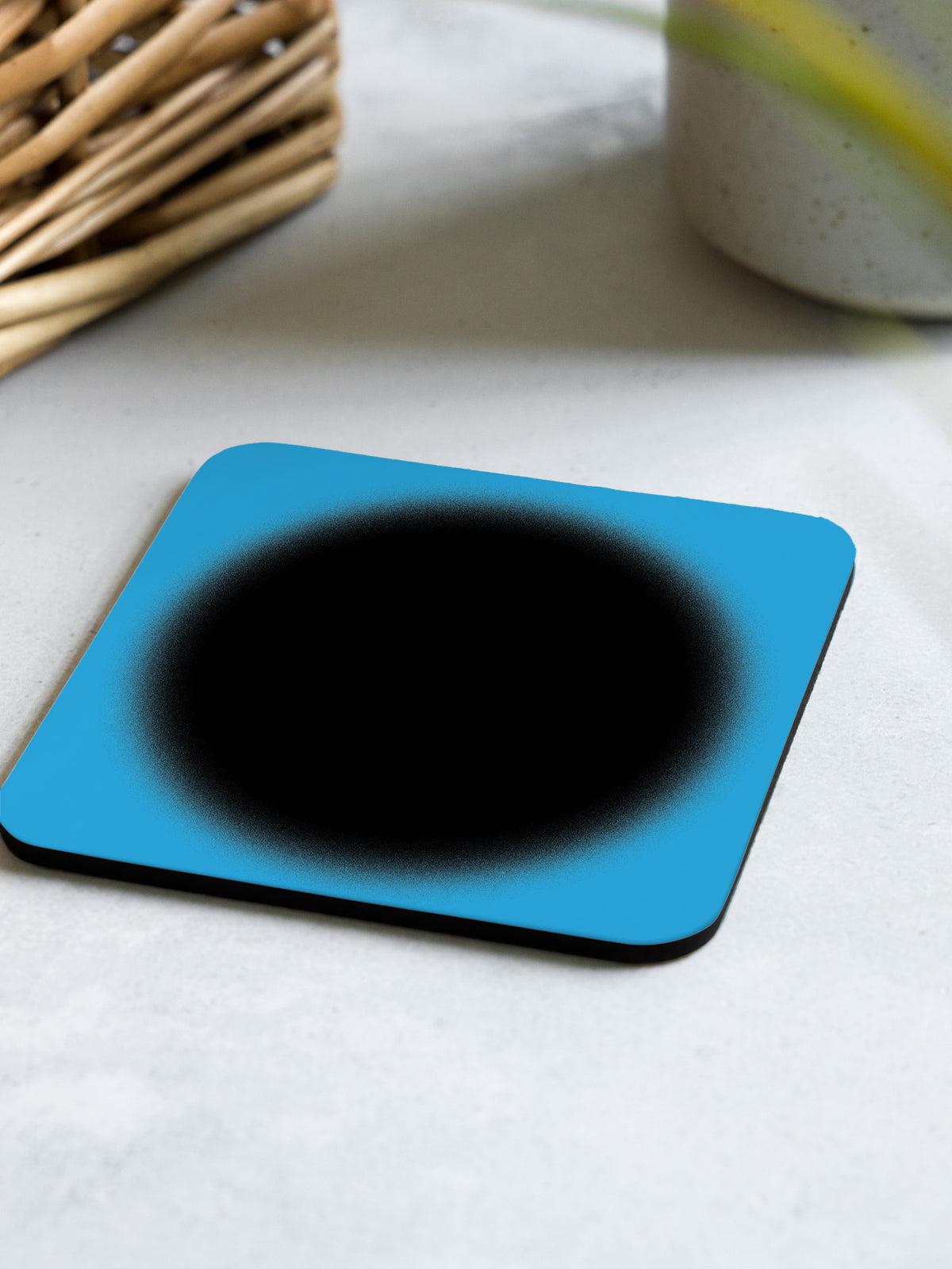 Ombre Cyan Coaster
