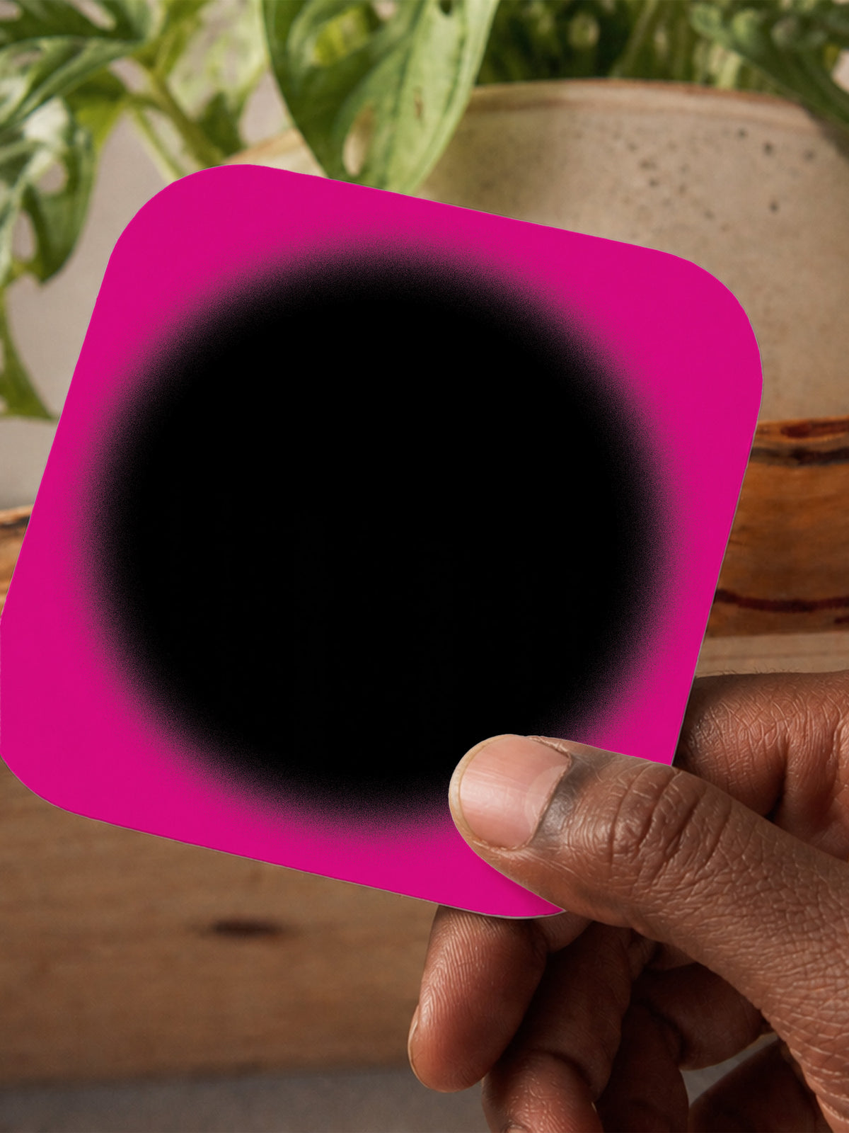 Ombre Magenta Coaster