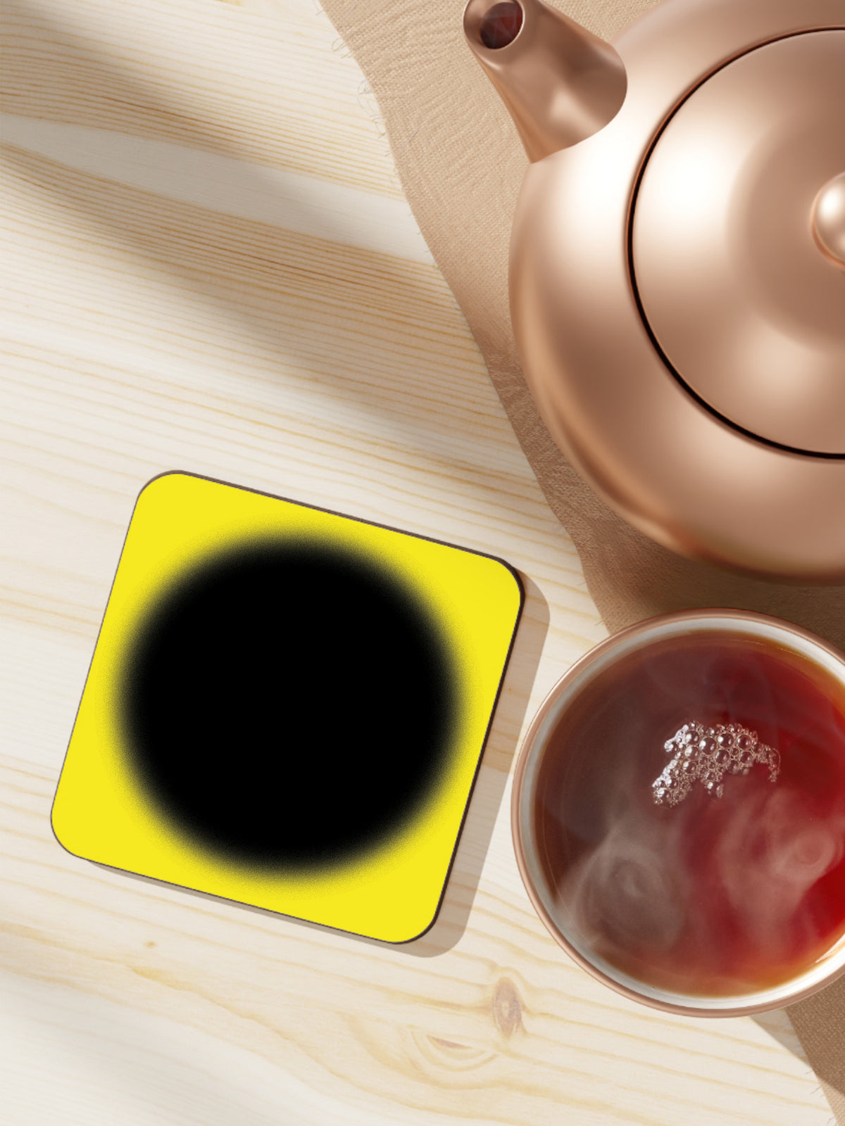 Ombre Yellow Coaster