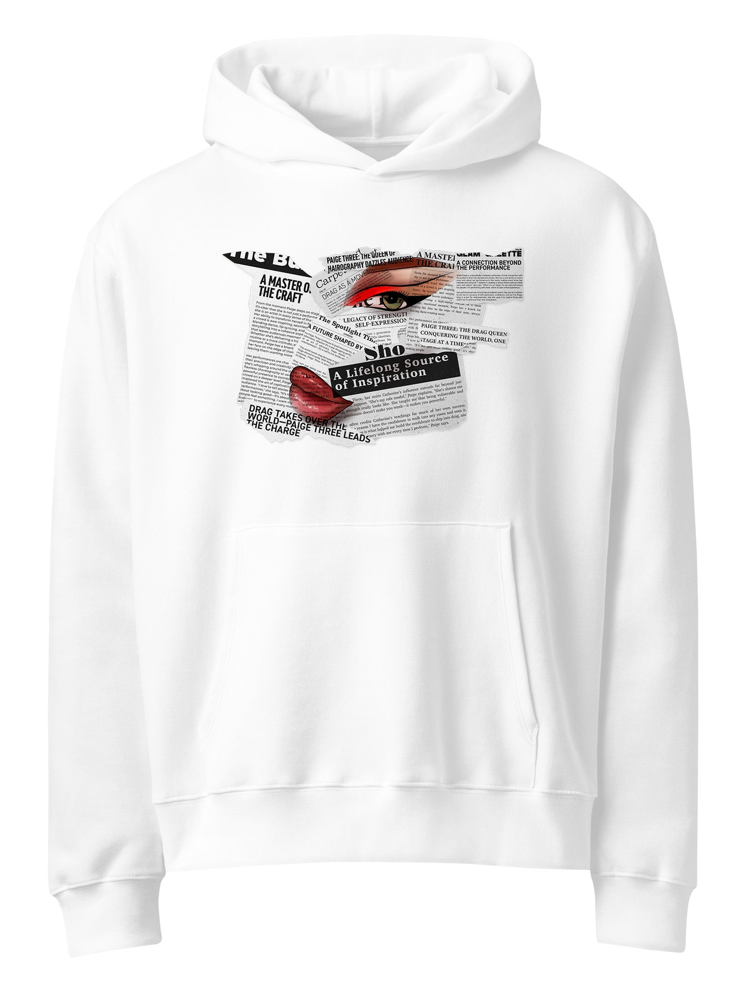 Paige Three - Face Hoodie