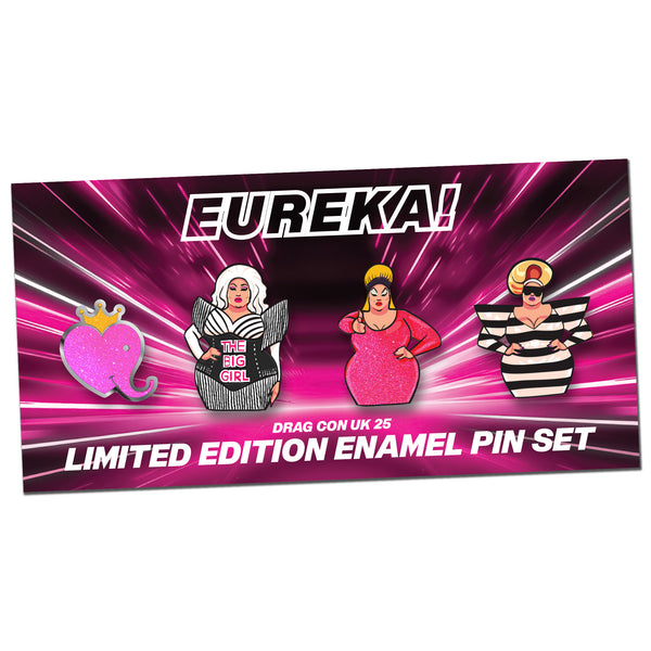 Eureka O'Hara - Limited Edition Drag Con UK 2025 Eclusive Enamel Pin Set - LIMITED AVAILABILITY