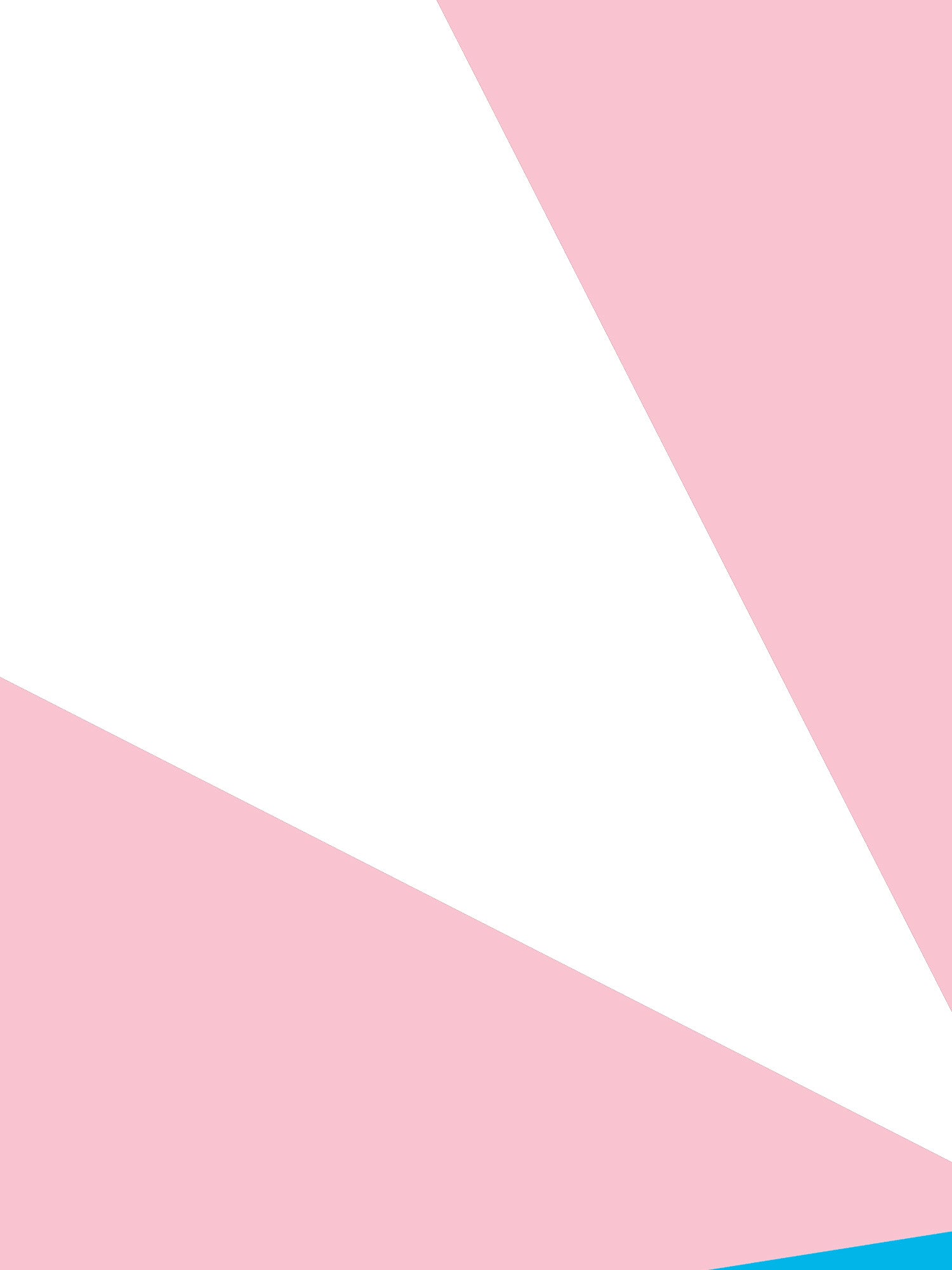 Two pink triangles on a white background