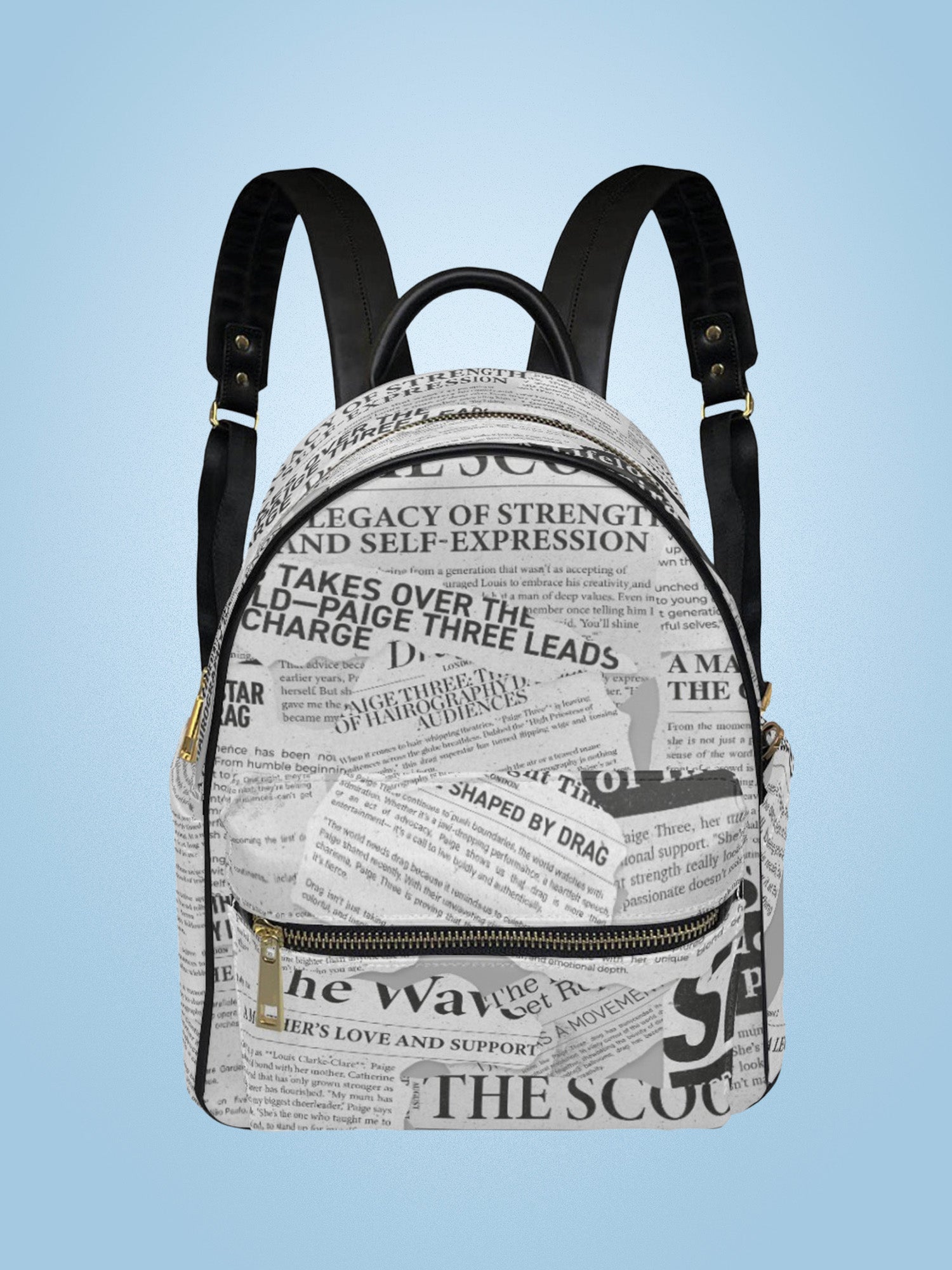 Paige Three - News Small Backpack