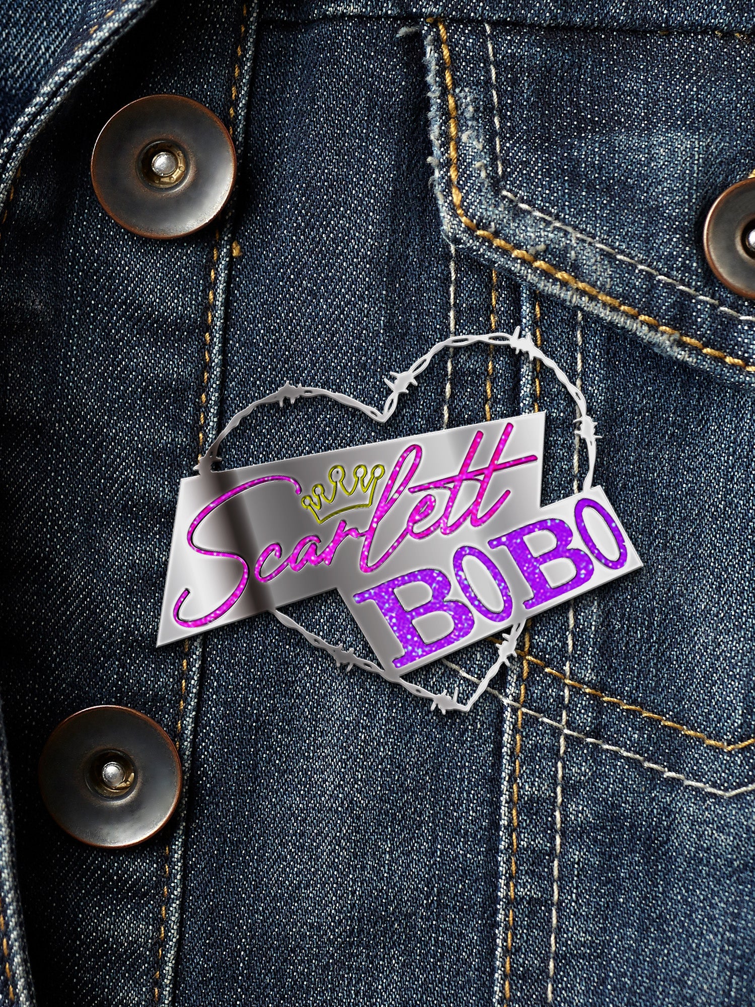 Scarlett Bobo - Logo Enamel Pin