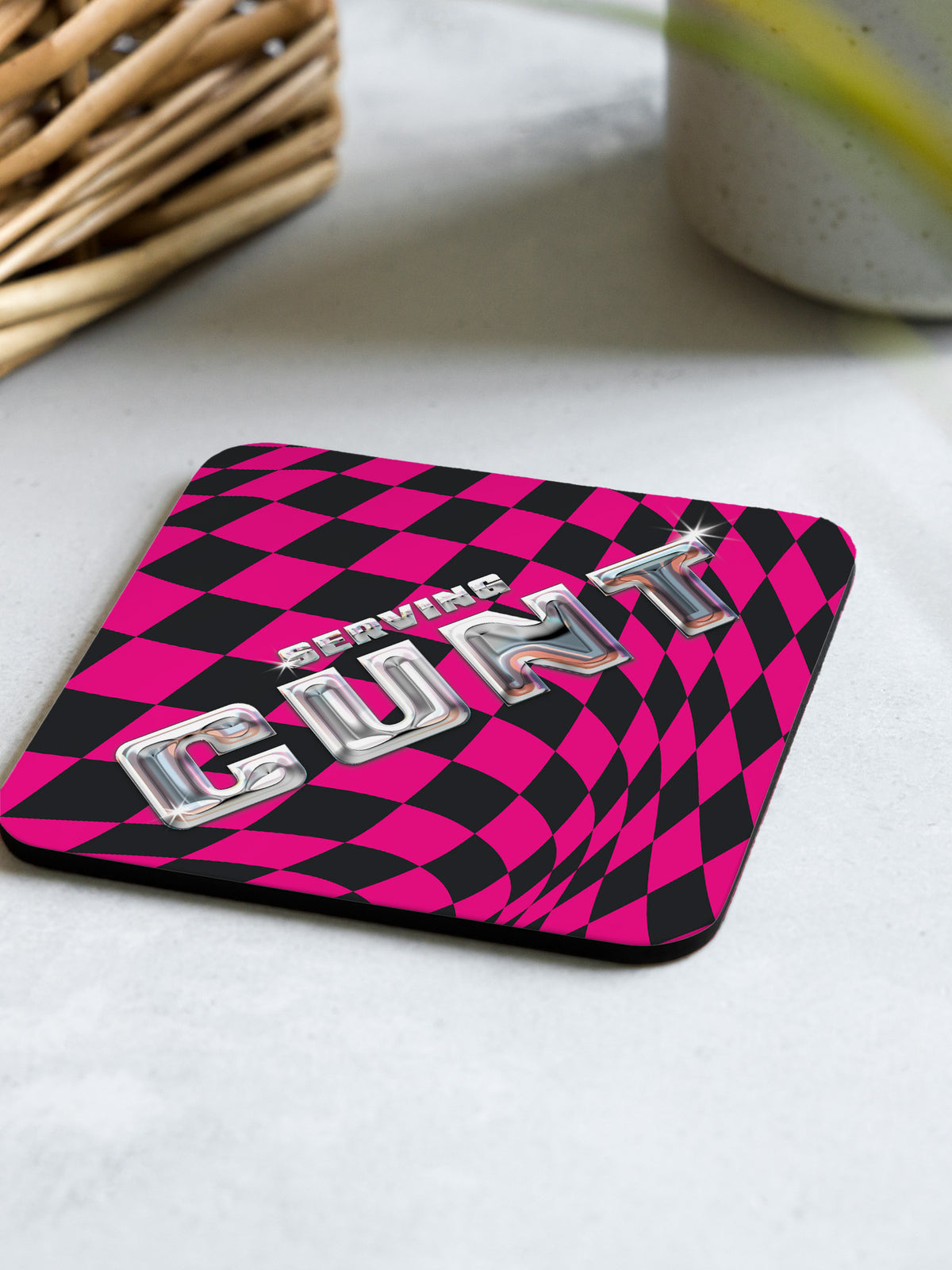 Serving Cunt Coaster