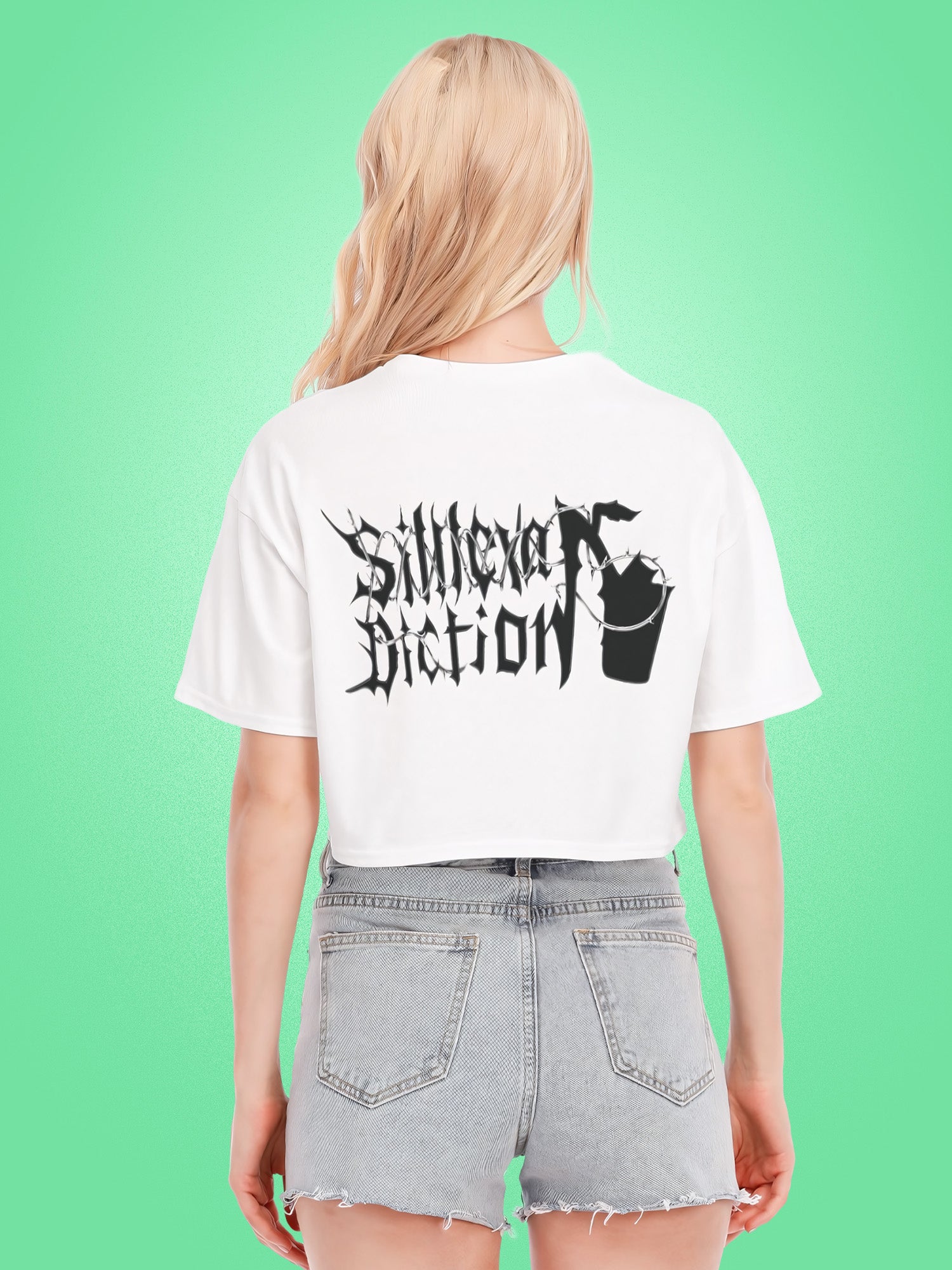 Silllexa Diction - Tape Cropped Tee
