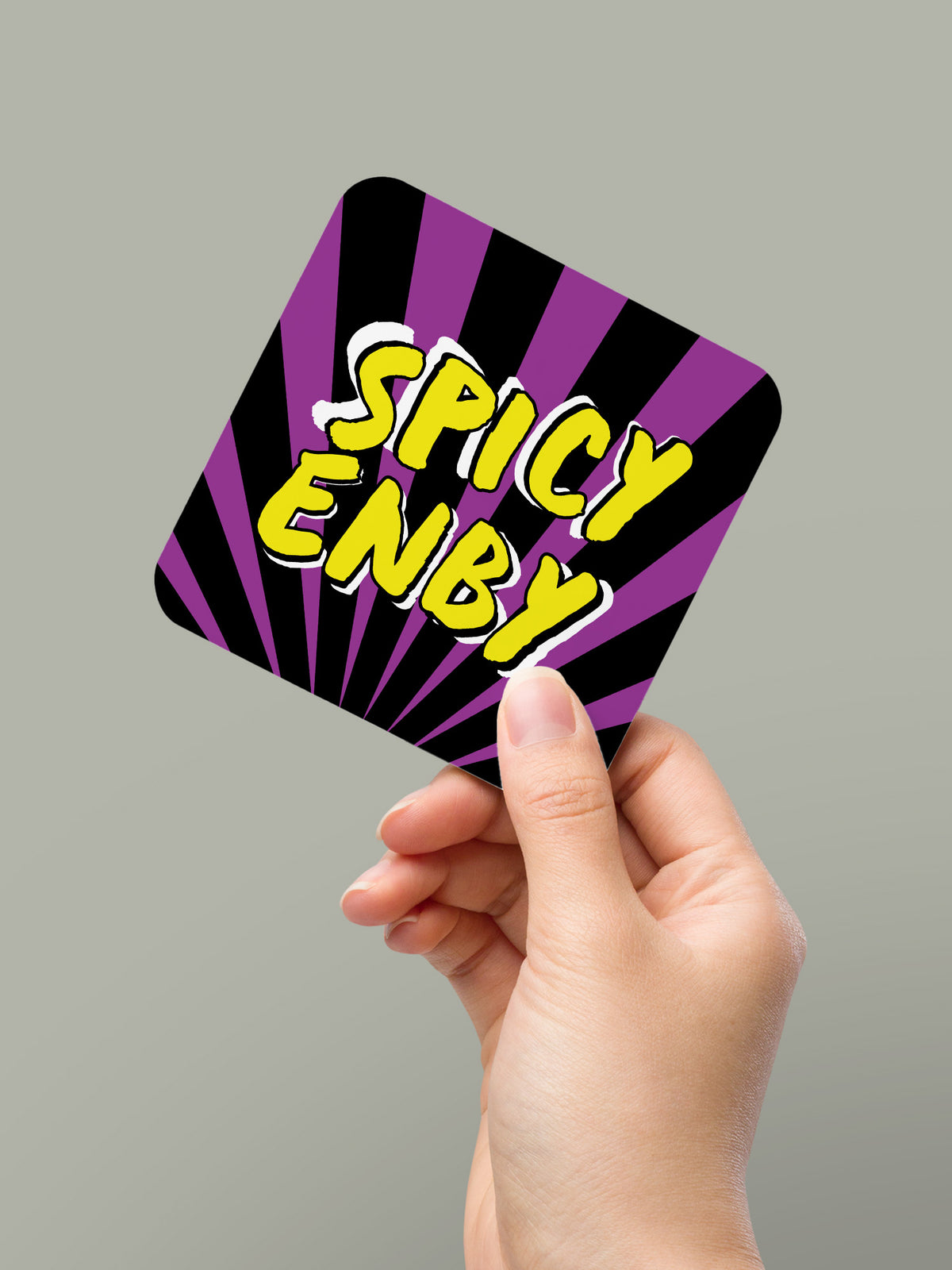 Spicy Enby Coaster