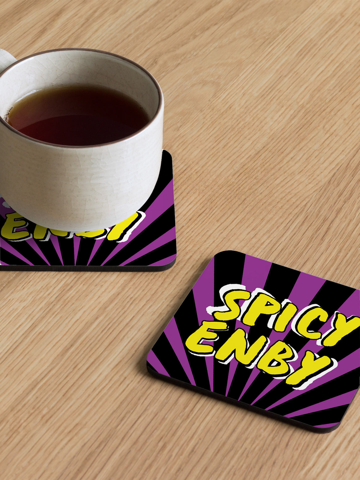Spicy Enby Coaster