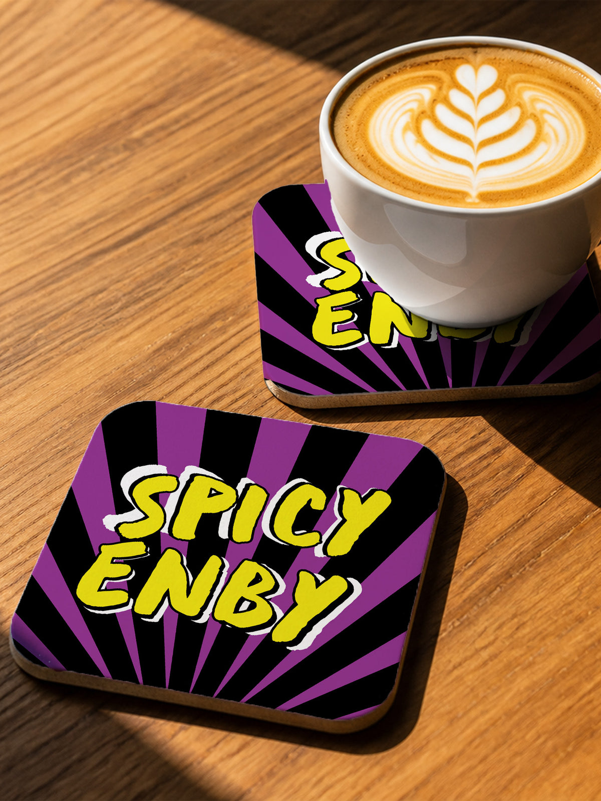 Spicy Enby Coaster