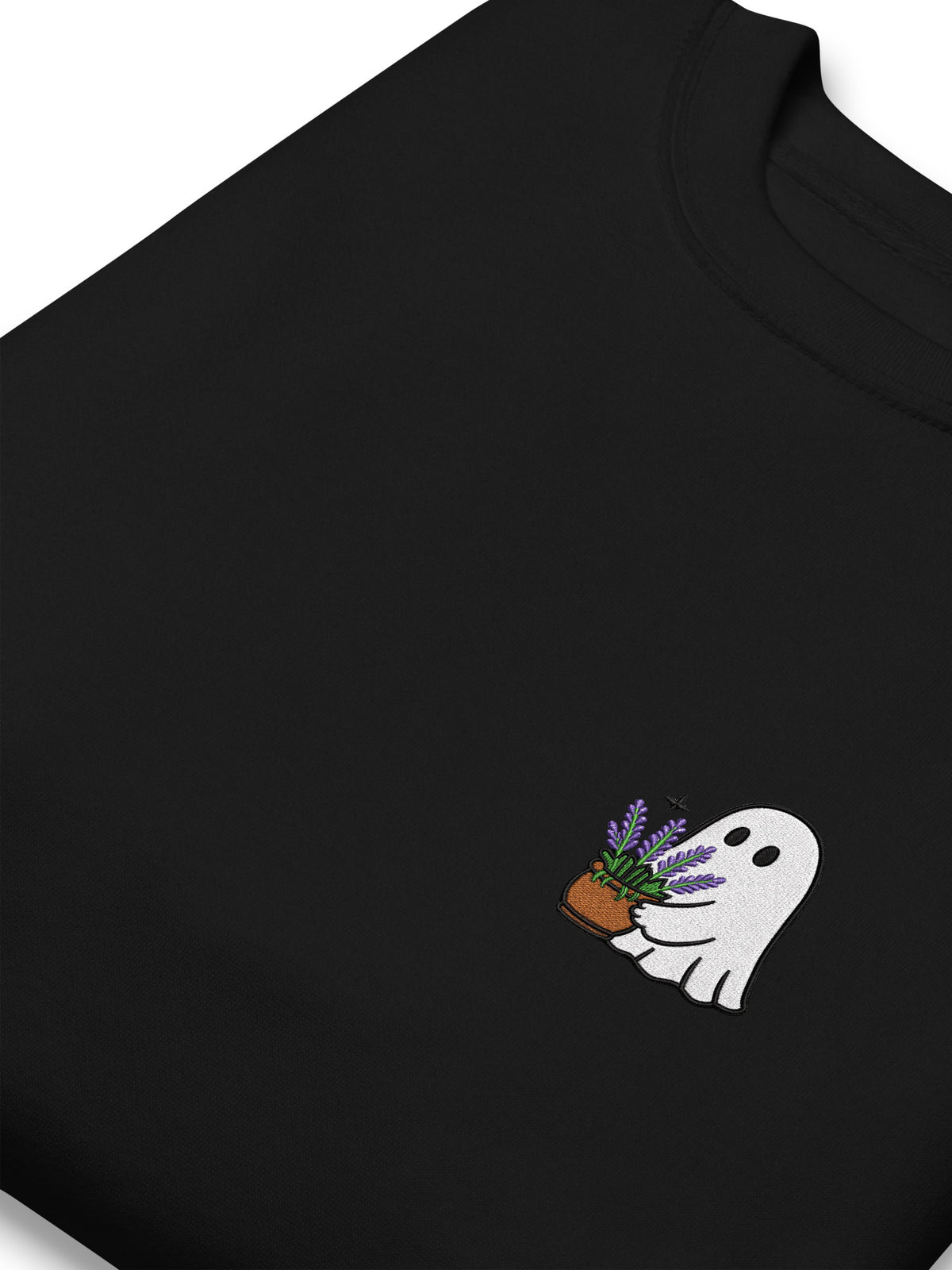 Lavender Ghost Embroidered Sweatshirt, photo 4