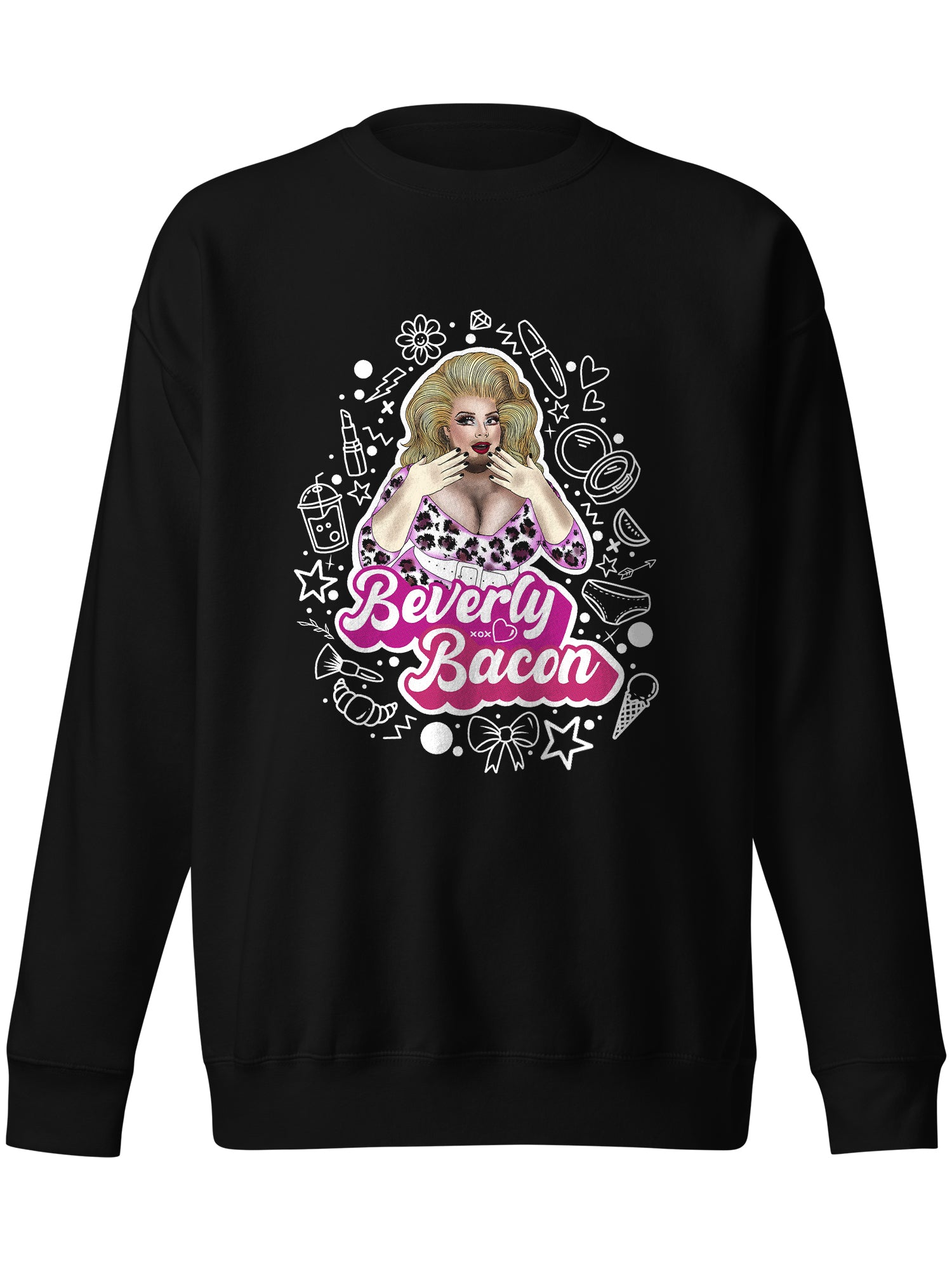 Beverly Bacon - Doodle illustration Sweatshirt