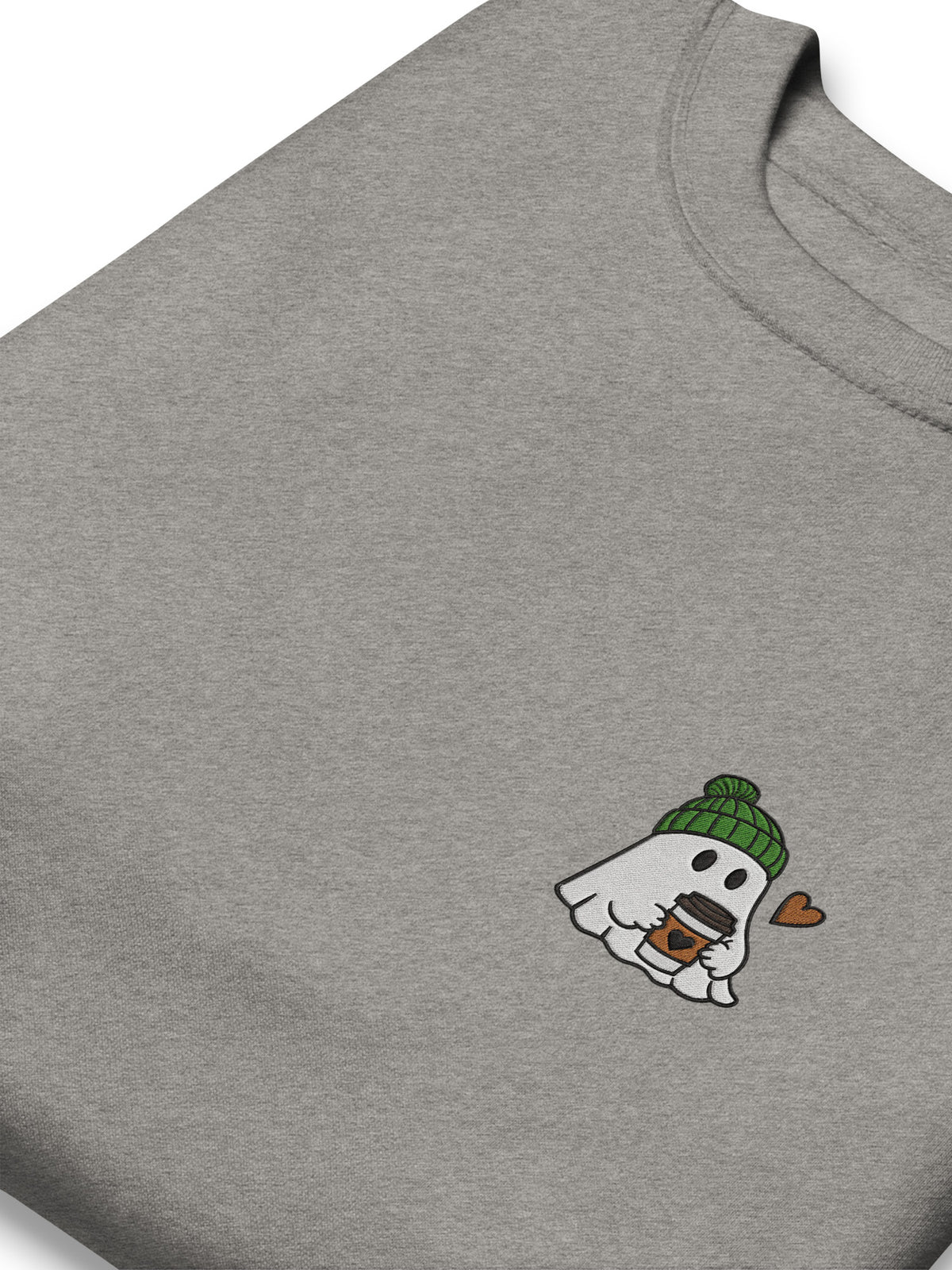 Latte Ghost Embroidered Sweatshirt, photo 3