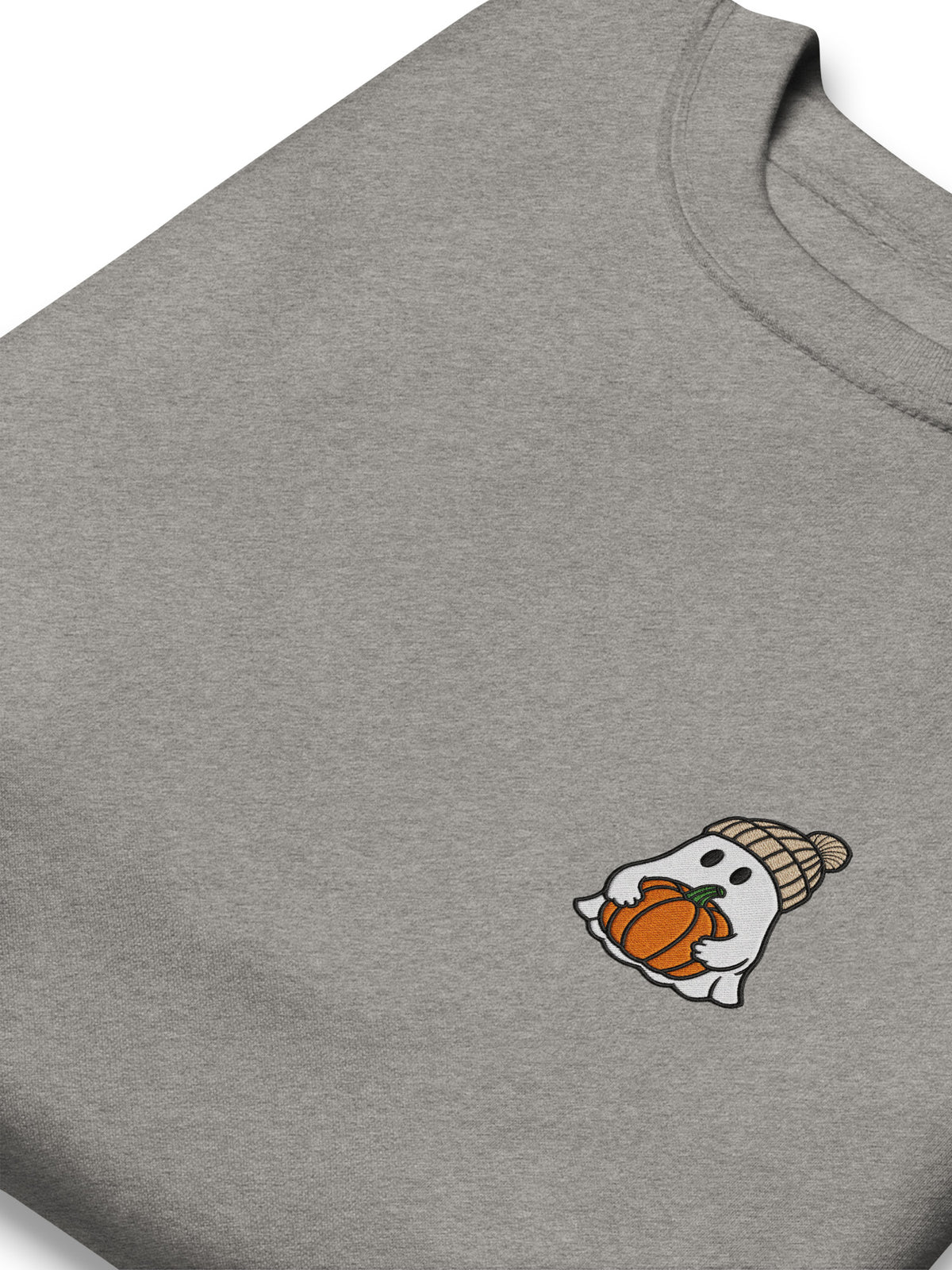 Pumpkin Ghost Embroidered Sweatshirt, photo 2