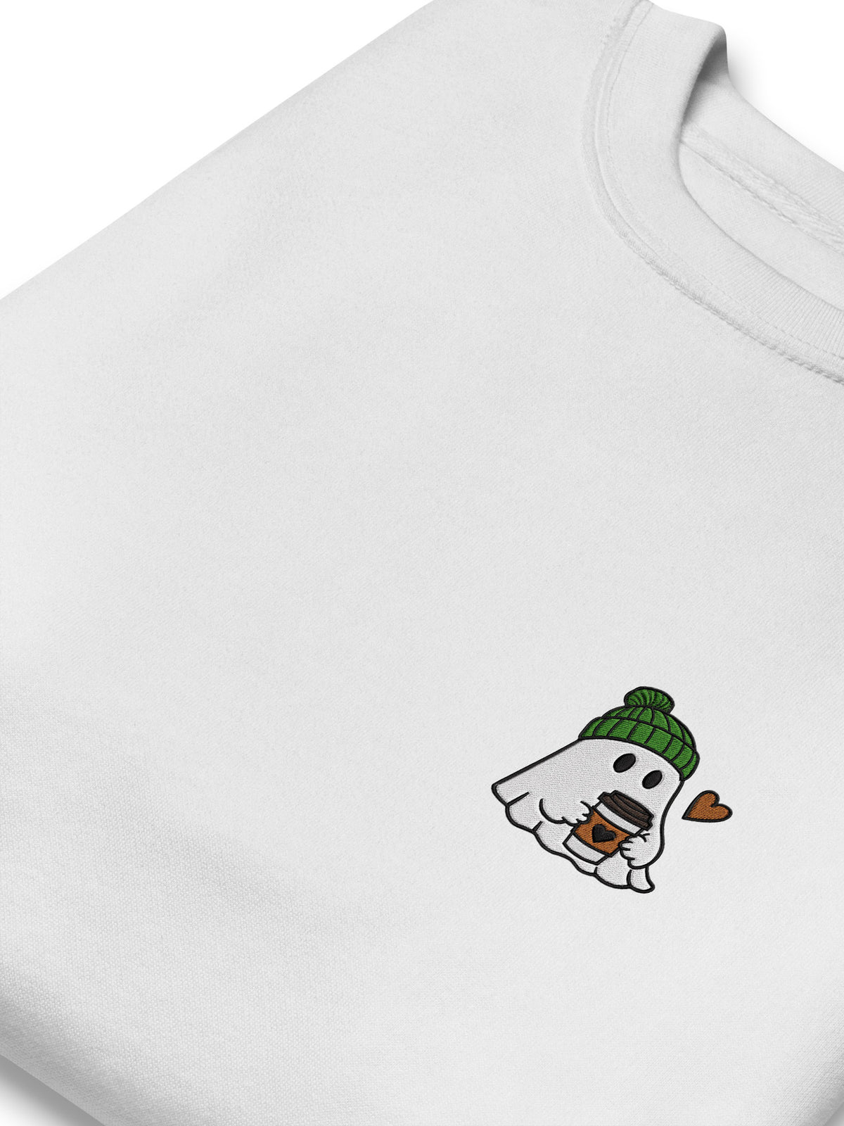 Latte Ghost Embroidered Sweatshirt, photo 2