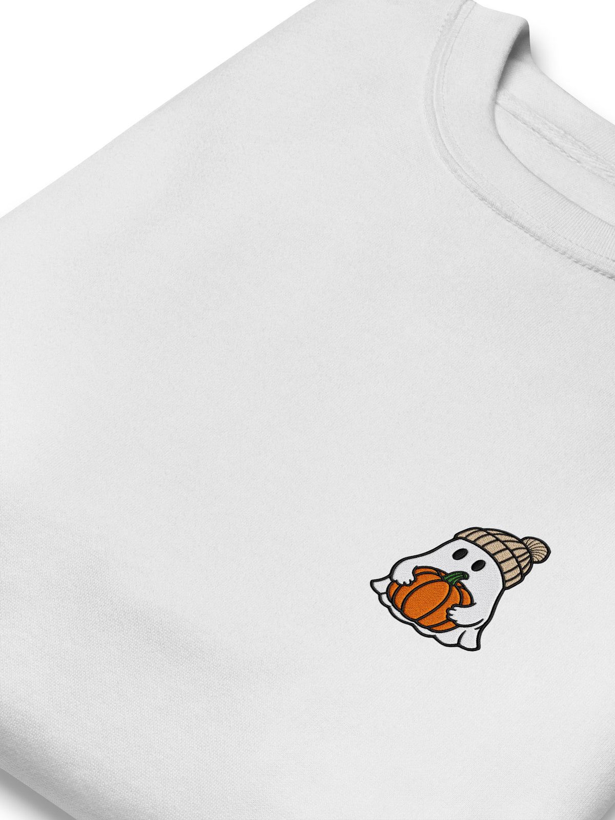 Pumpkin Ghost Embroidered Sweatshirt, photo 4