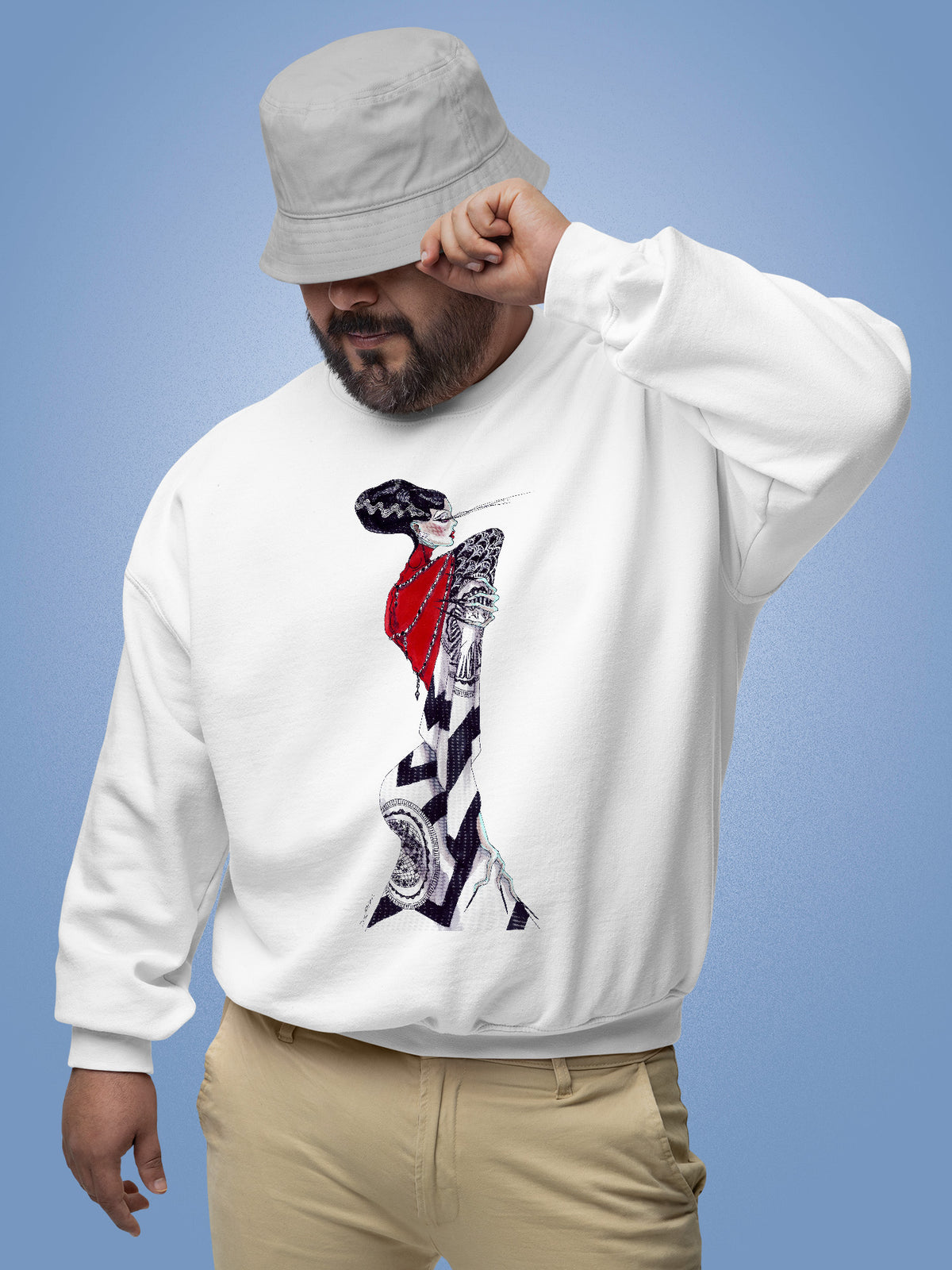 Flesh - RU R YA Illustration Sweatshirt