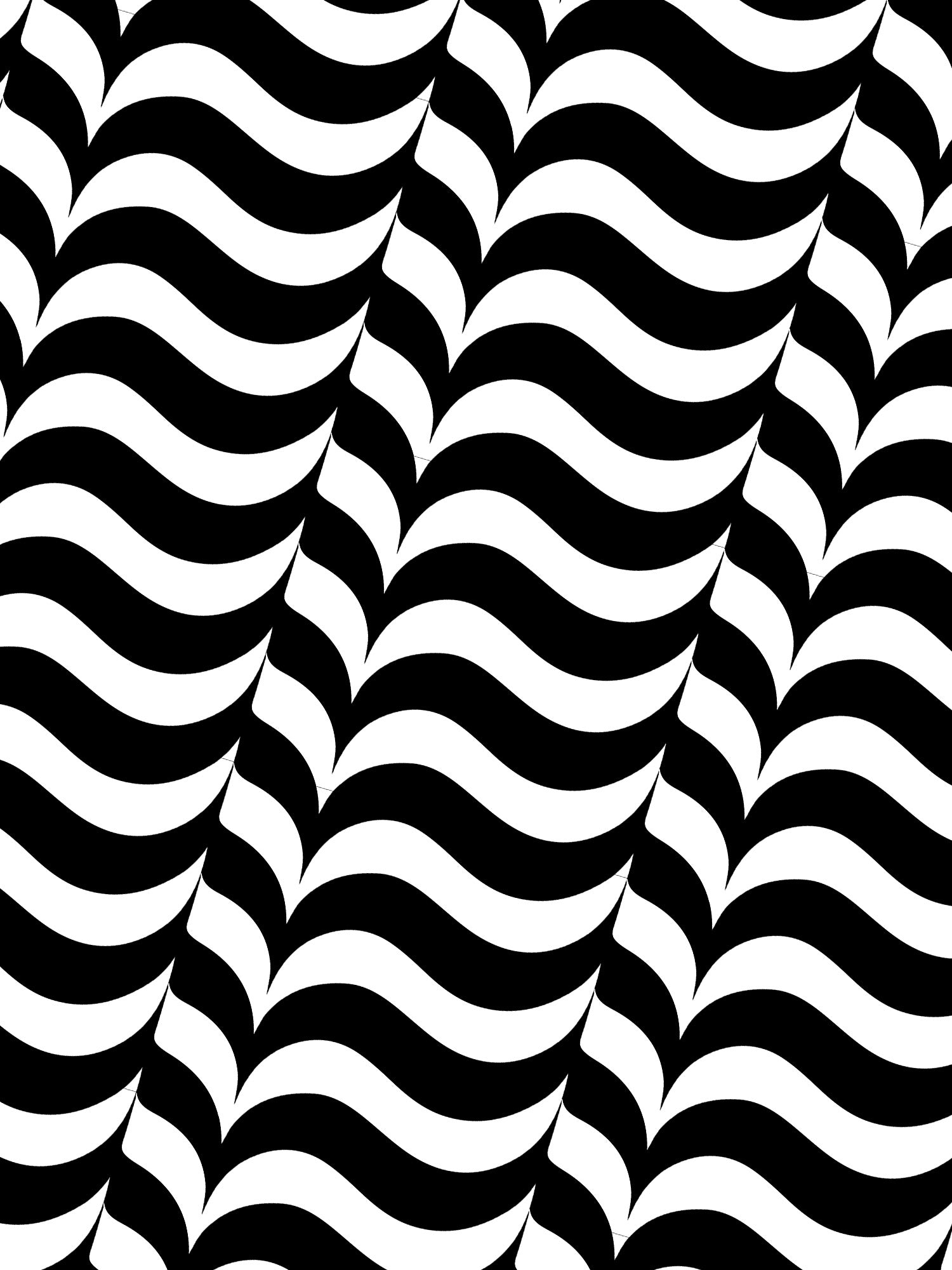 Black and white wavy pattern
