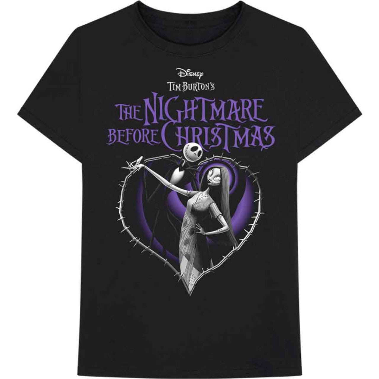 Disney® - The Nightmare Before Christmas Unisex T-Shirt: Purple Heart