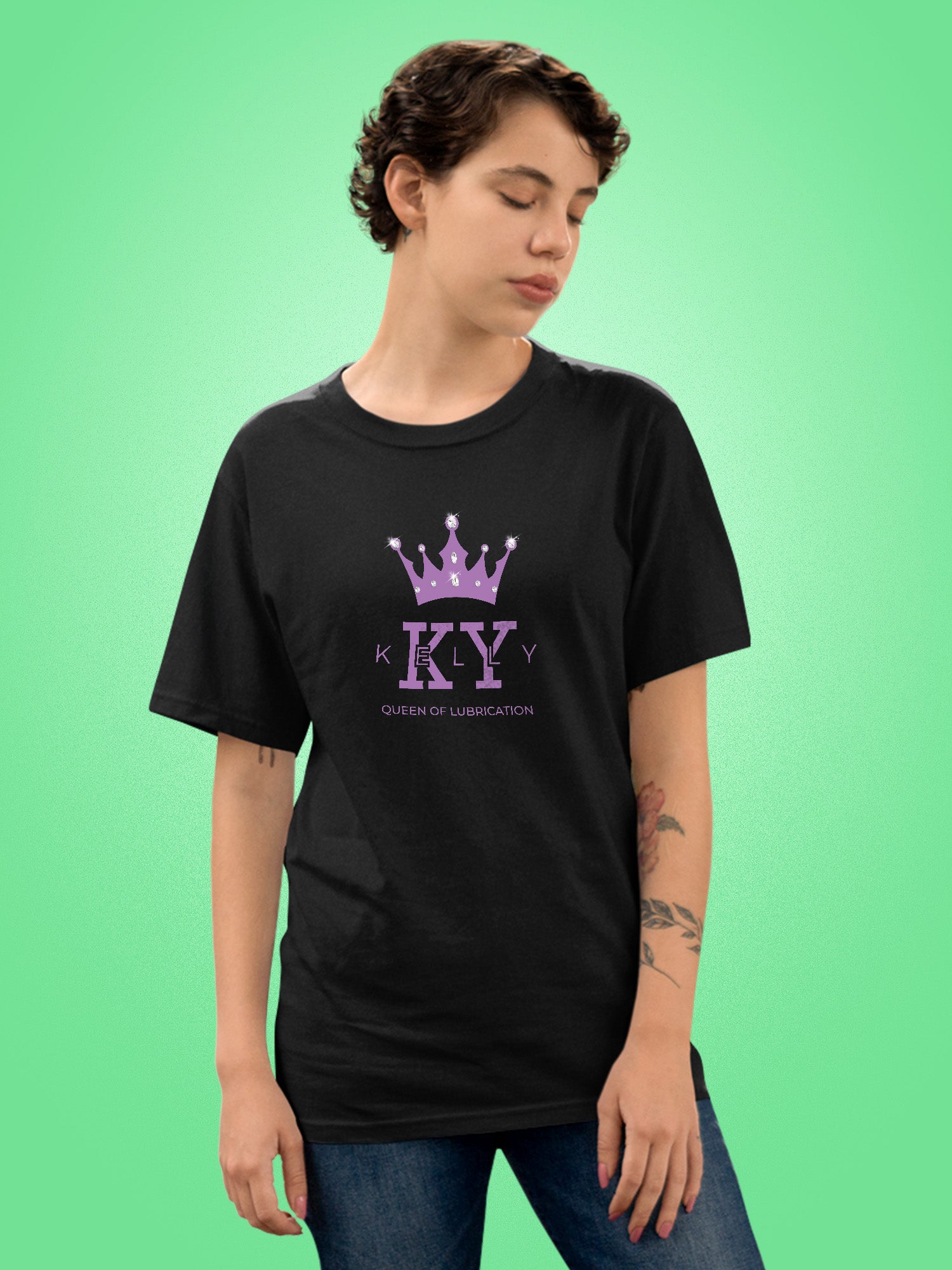 KY Kelly - Queen of Lubrication T-shirt