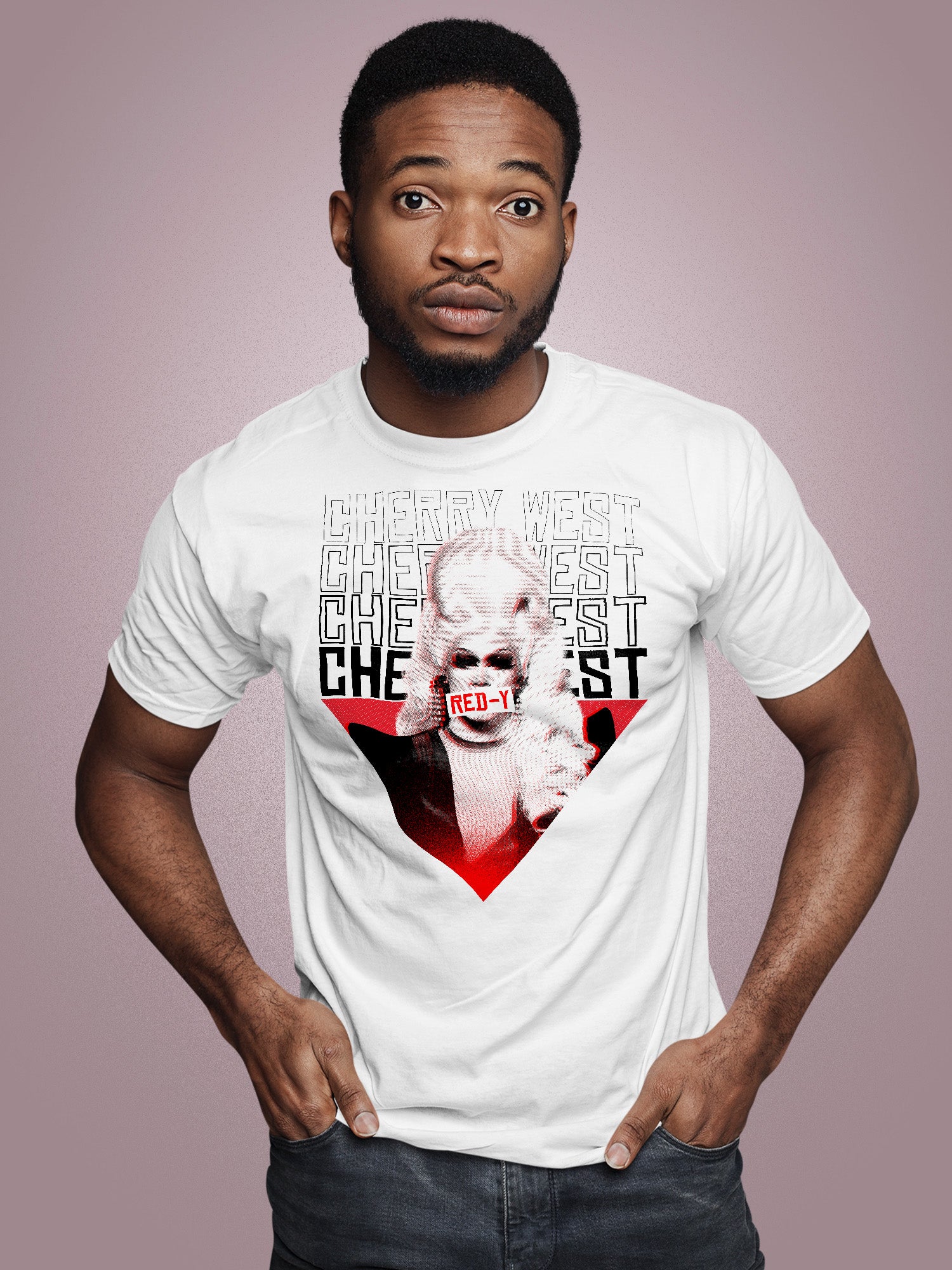 Cherry West - Red-y Down T-shirt