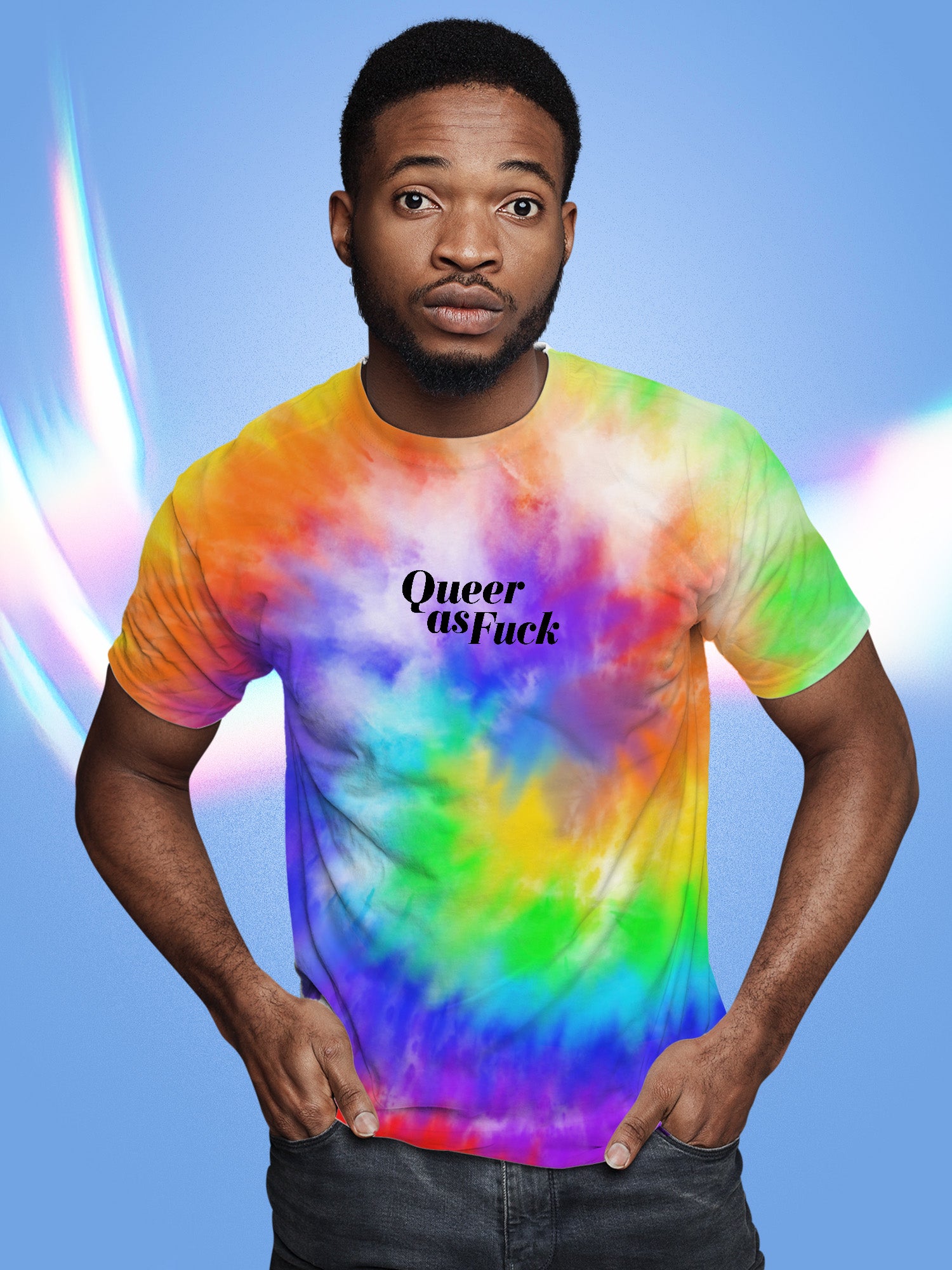 Queer As Fuck Tie Dye T-shirt
