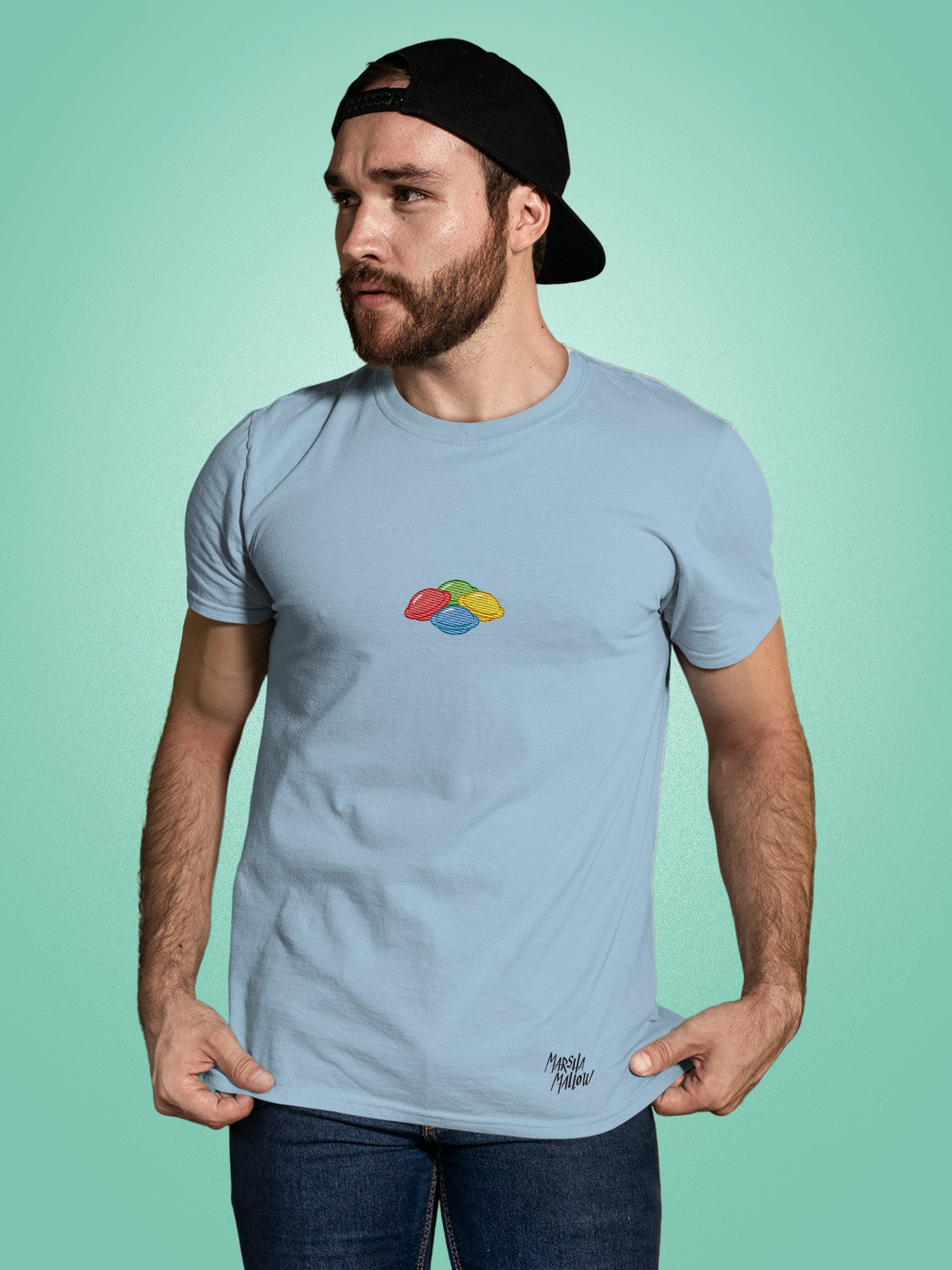 Marsha Mallow - Flying Saucers Embroidered T-Shirt