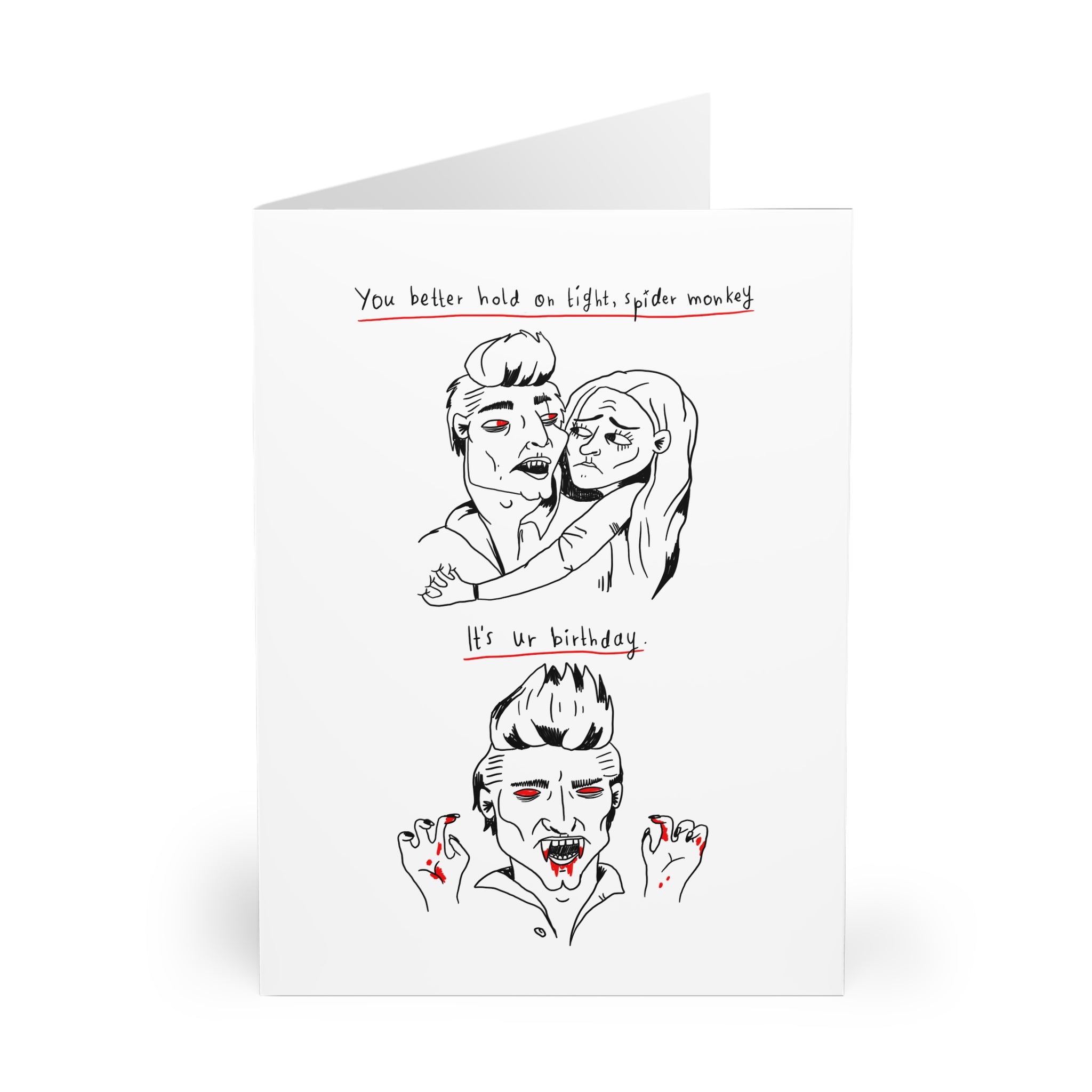 ursogay - Hold on Spider Monkey Card