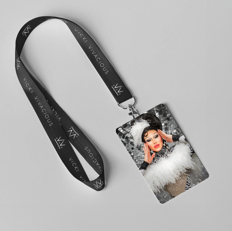 Vicki Vivacious - Disco Lanyard Pink Swag