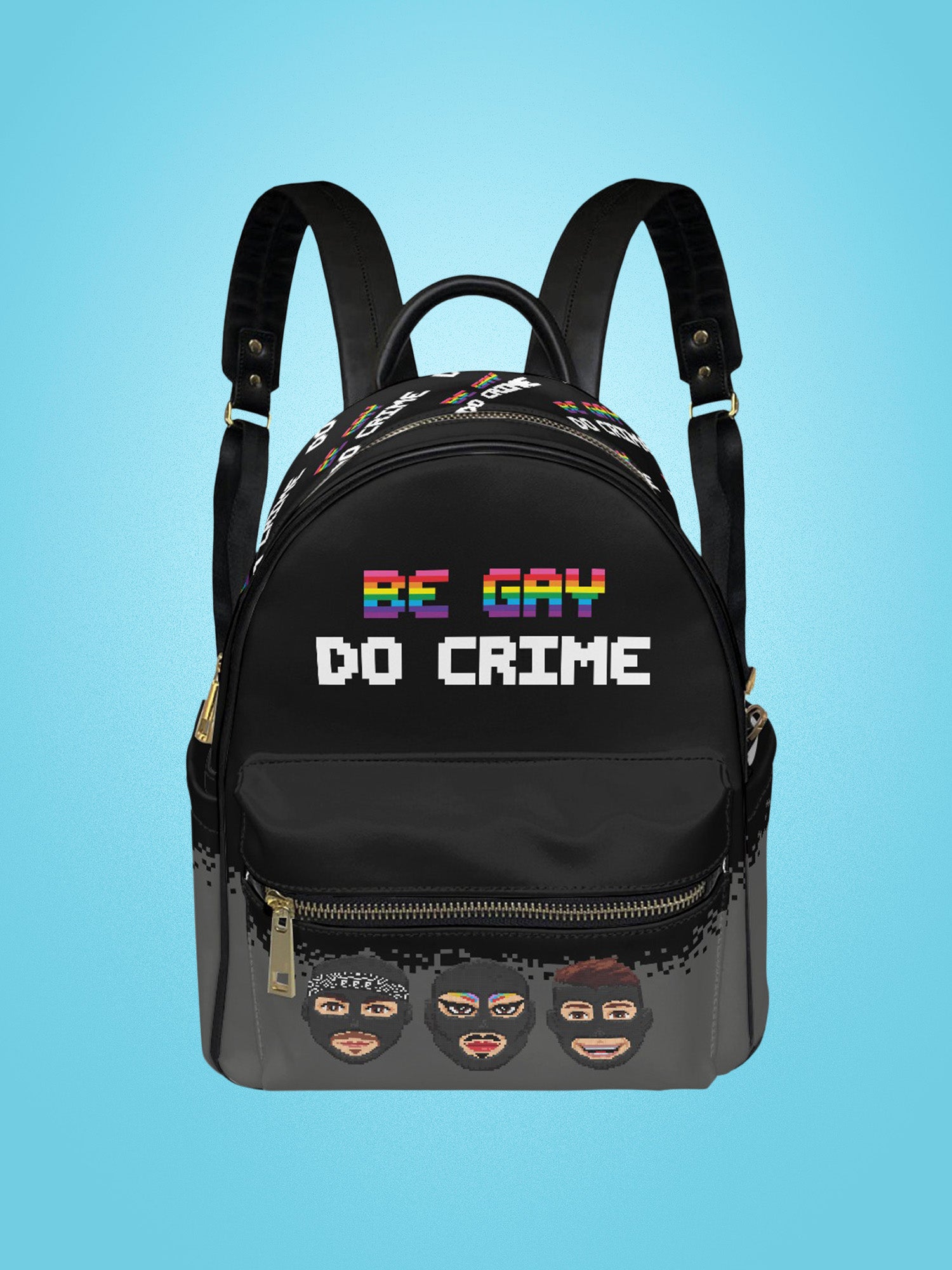 Gurl Global - Be Gay Do Crime Small Backpack