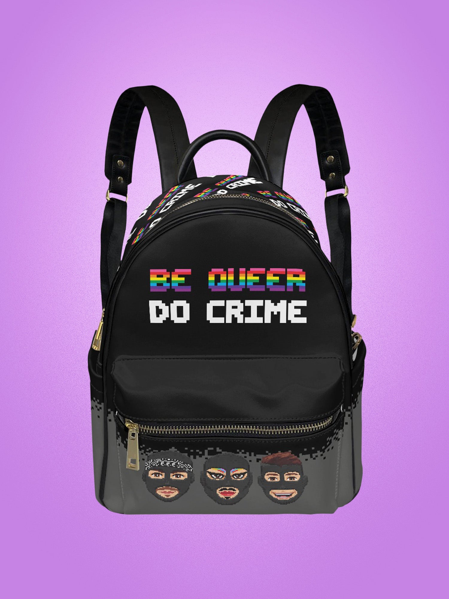 Gurl Global - Be Queer Do Crime Small Backpack