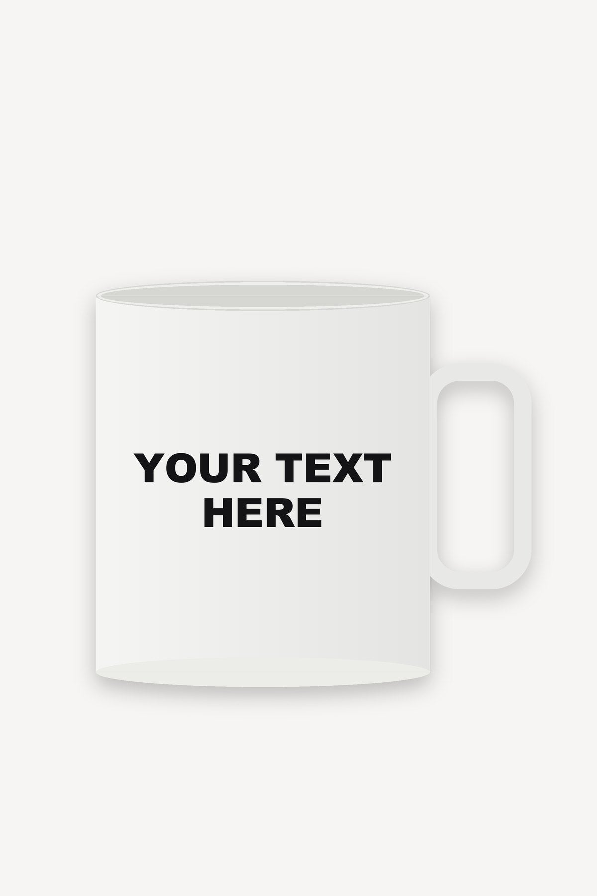 Personalised Mug in White with your text on the mug