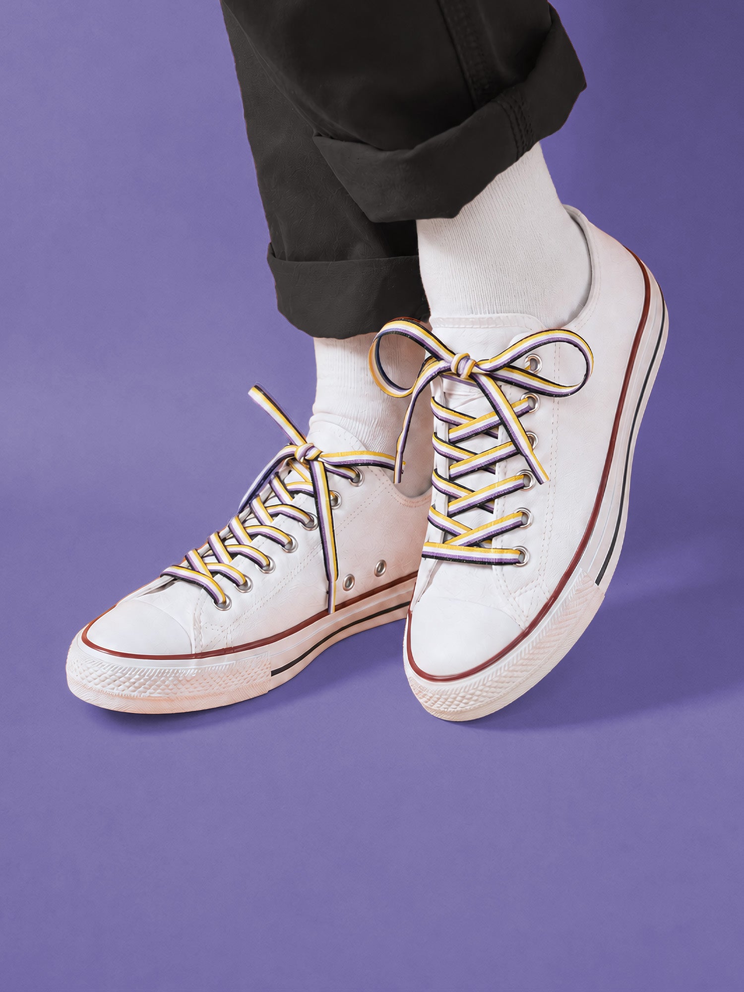 Non Binary Pride Shoelaces