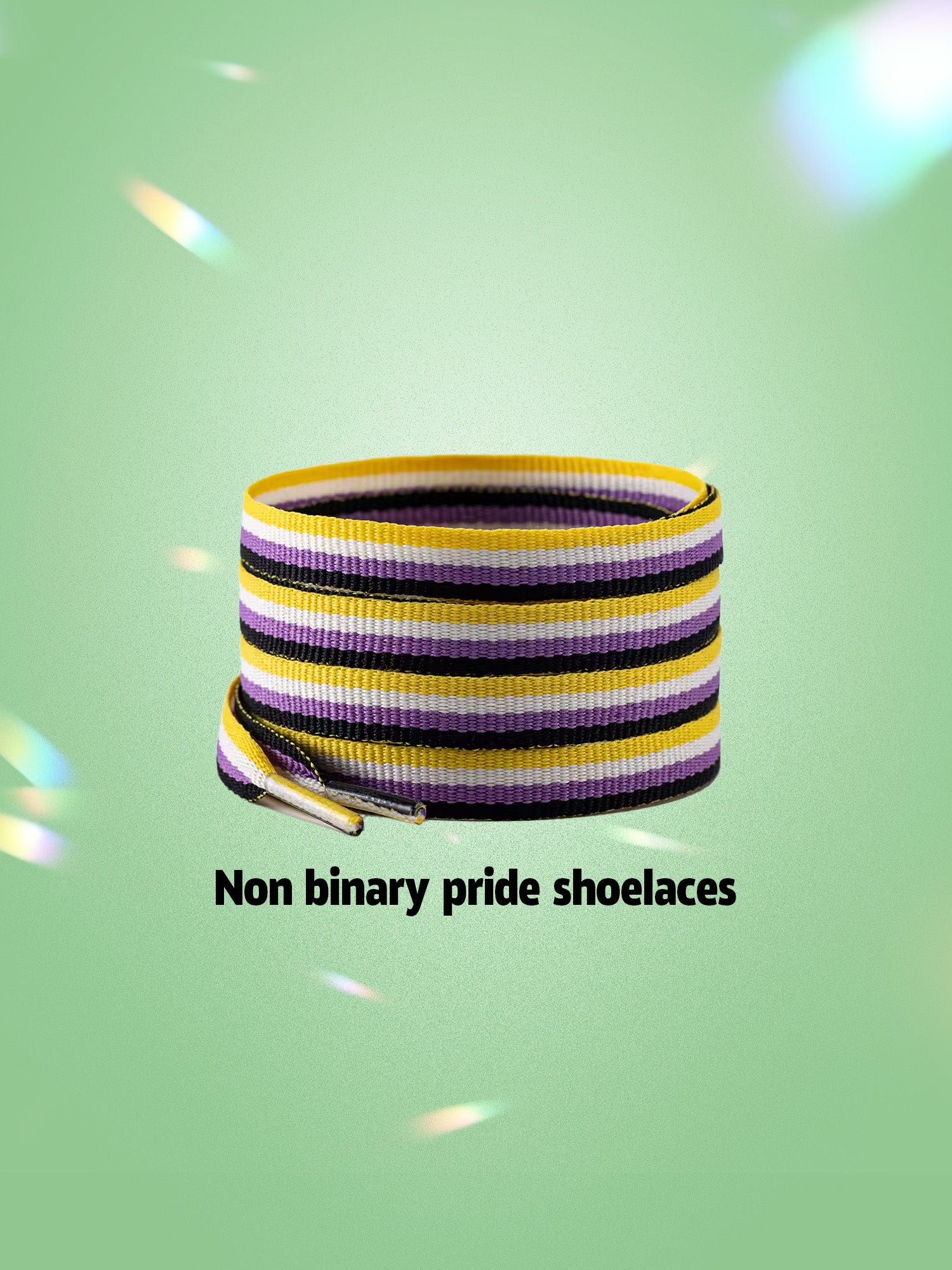 Non Binary Pride Shoelaces