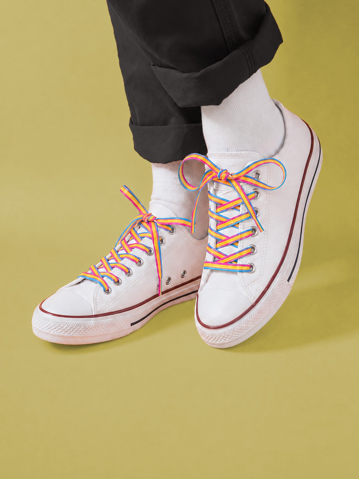 Pansexual Pride Shoelaces