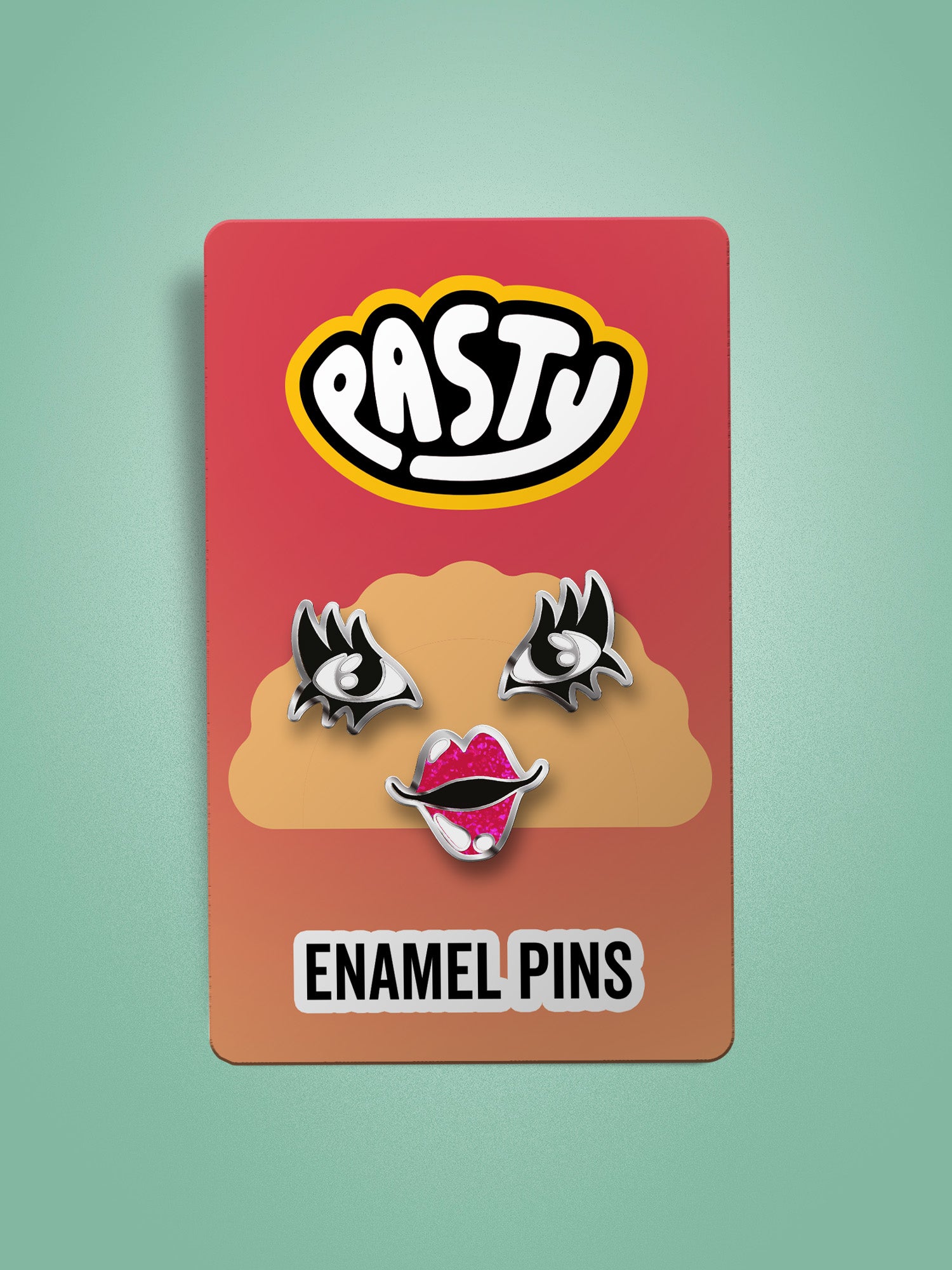 Pasty - Face Enamel Pin Set
