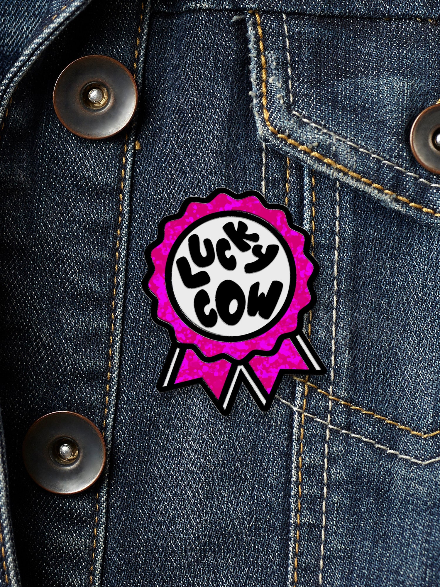 Pasty - Lucky Cow Enamel Pin